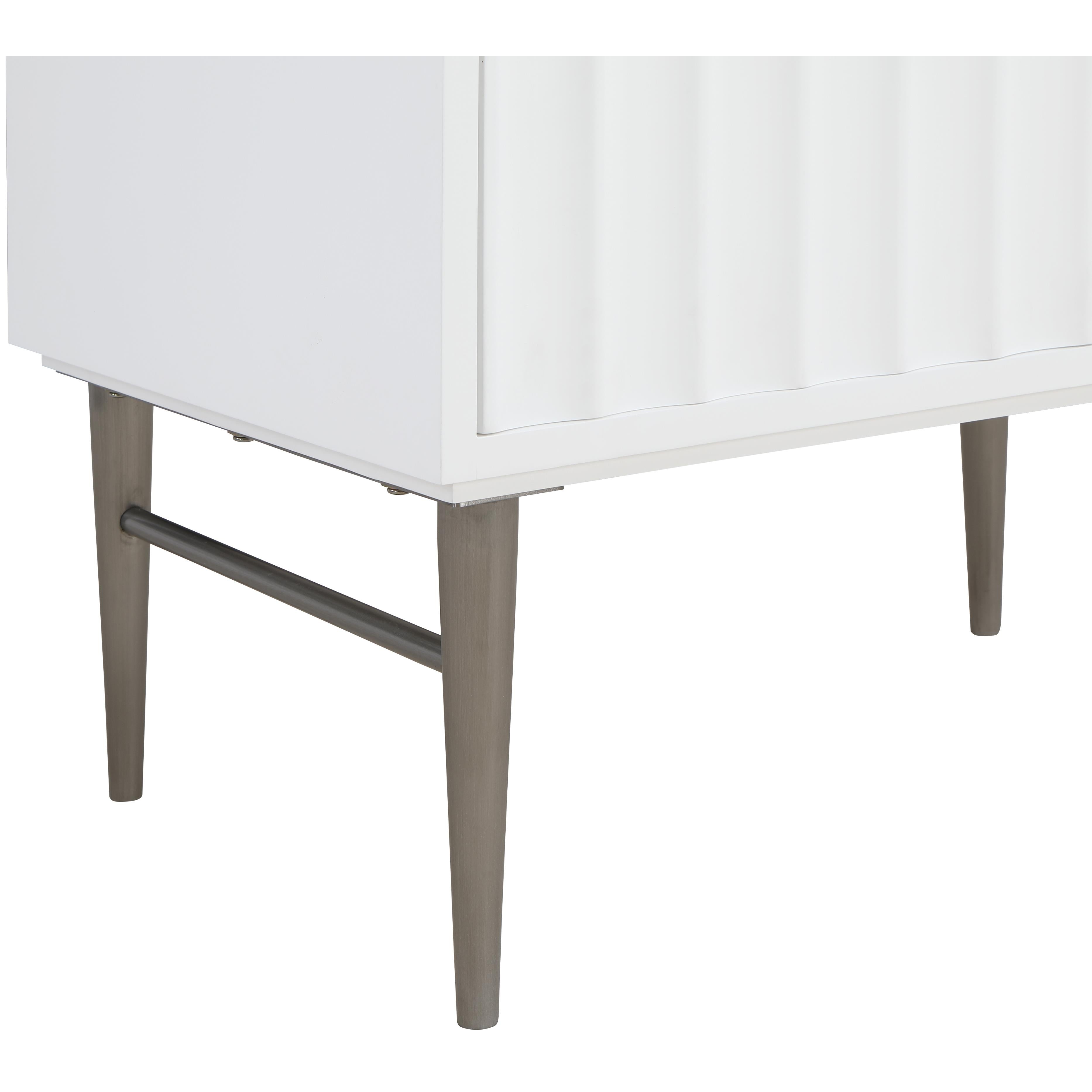 Meridian Modernist White Bathroom Vanity