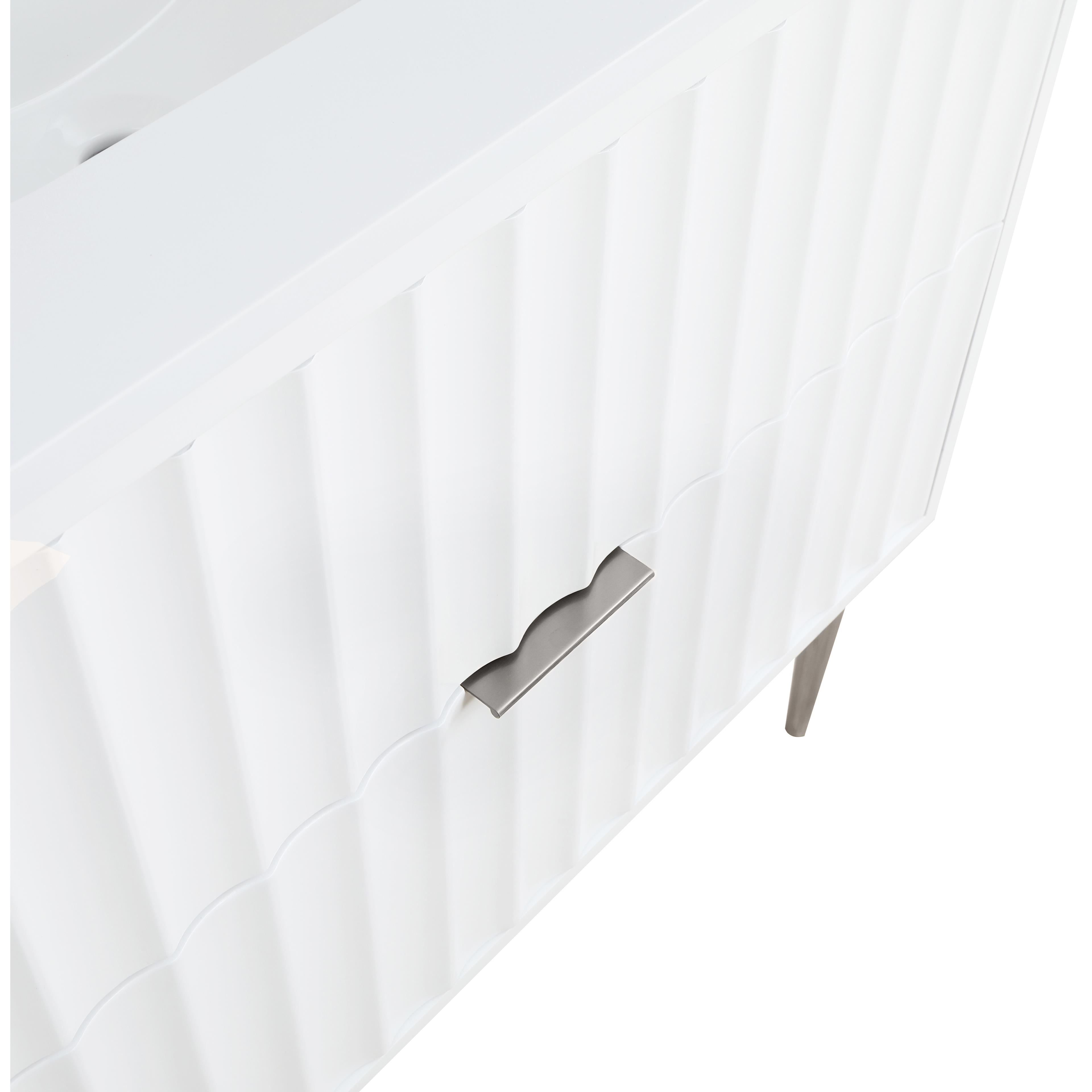 Meridian Modernist White Bathroom Vanity