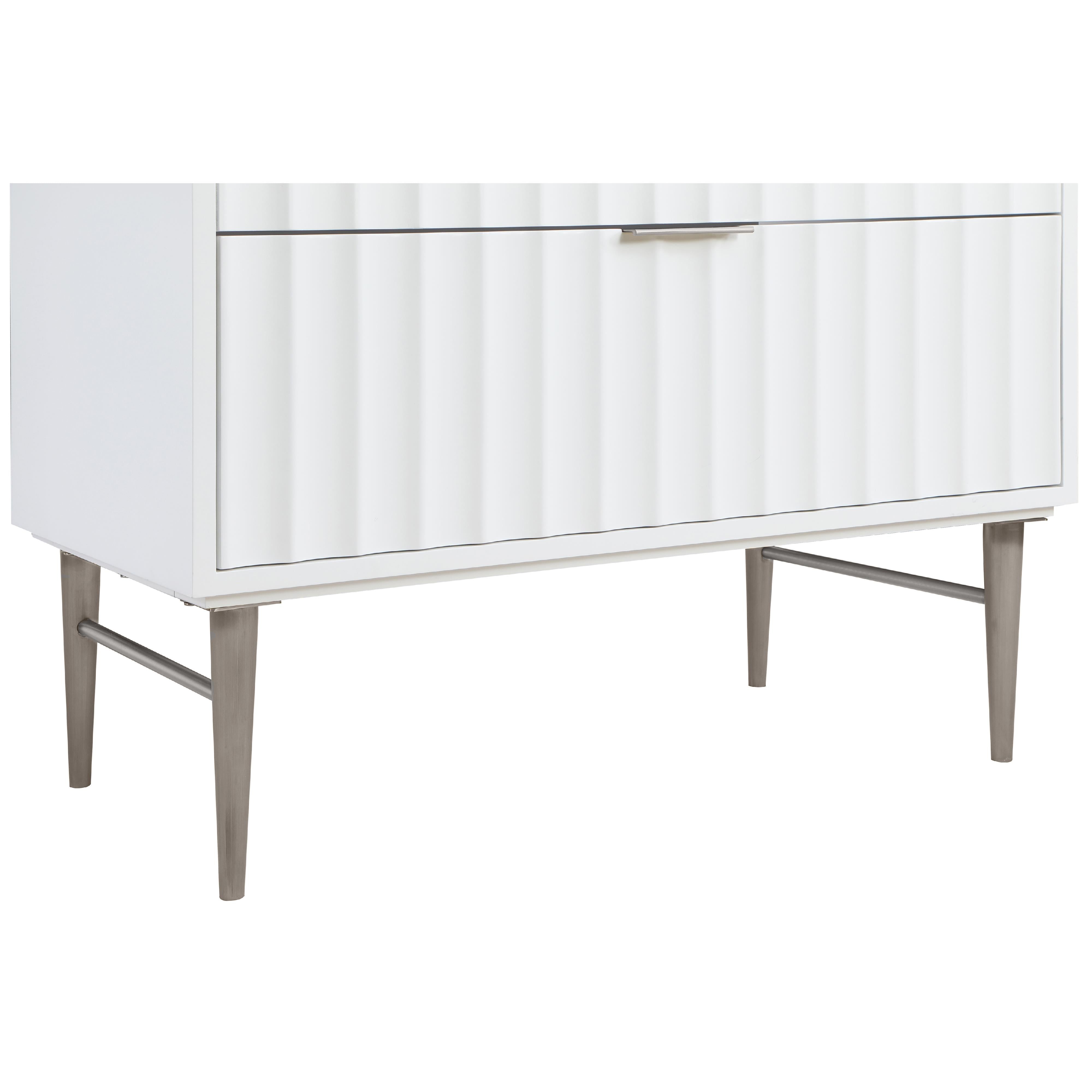 Meridian Modernist White Bathroom Vanity