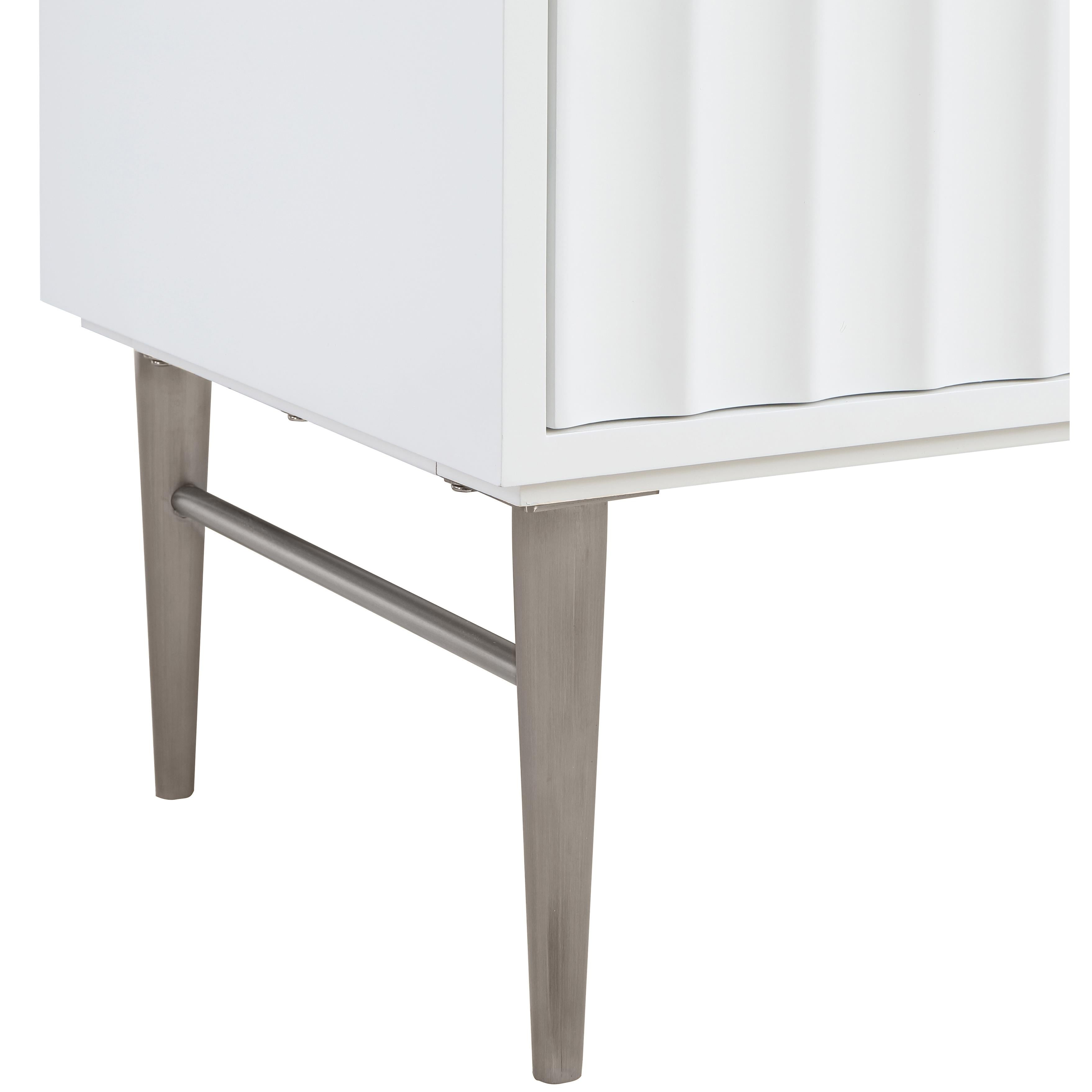 Meridian Modernist White Bathroom Vanity