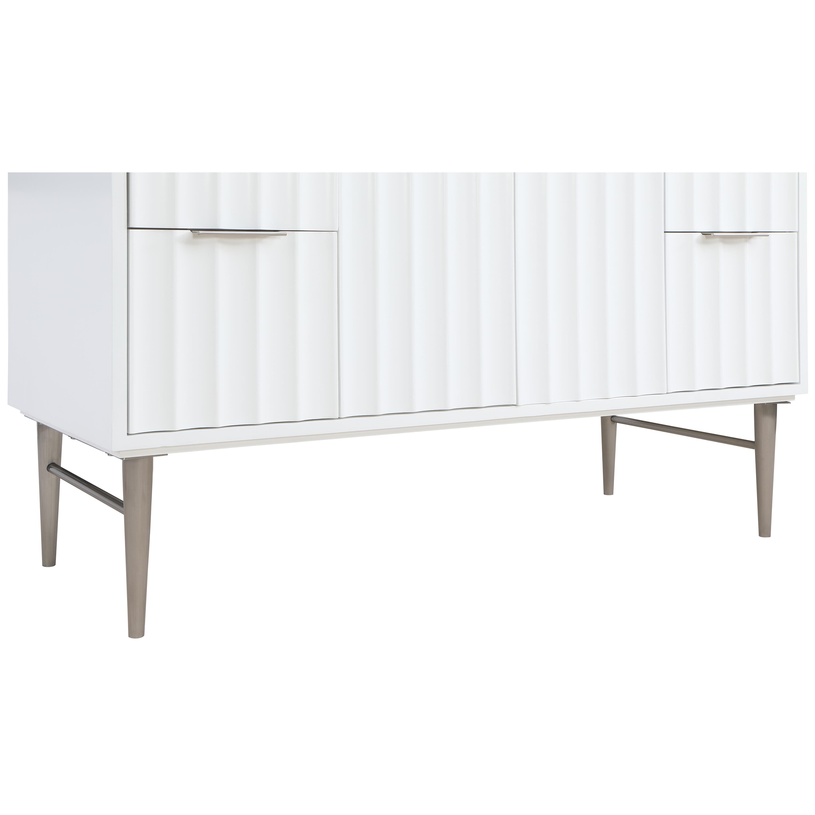 Meridian Modernist White Bathroom Vanity