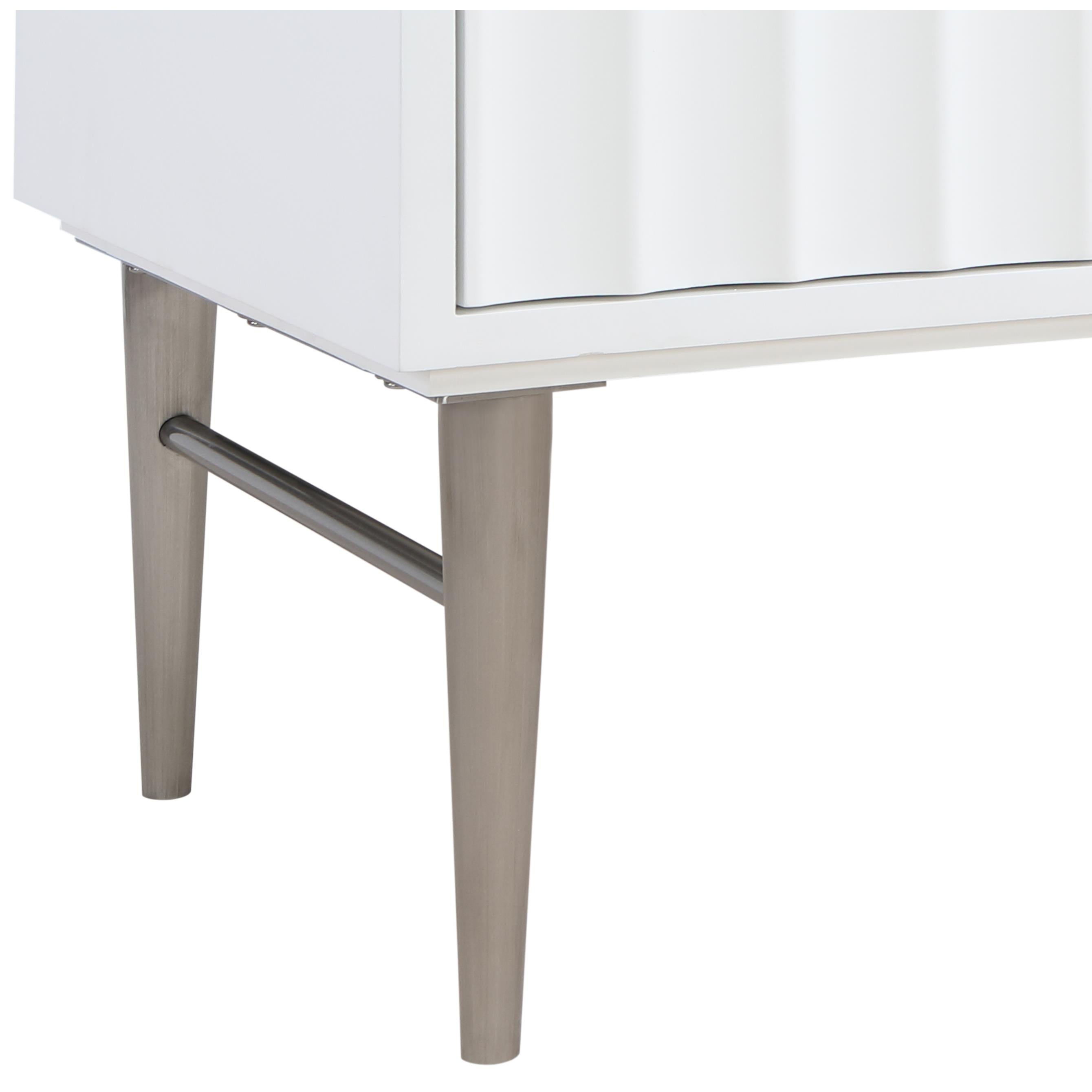 Meridian Modernist White Bathroom Vanity