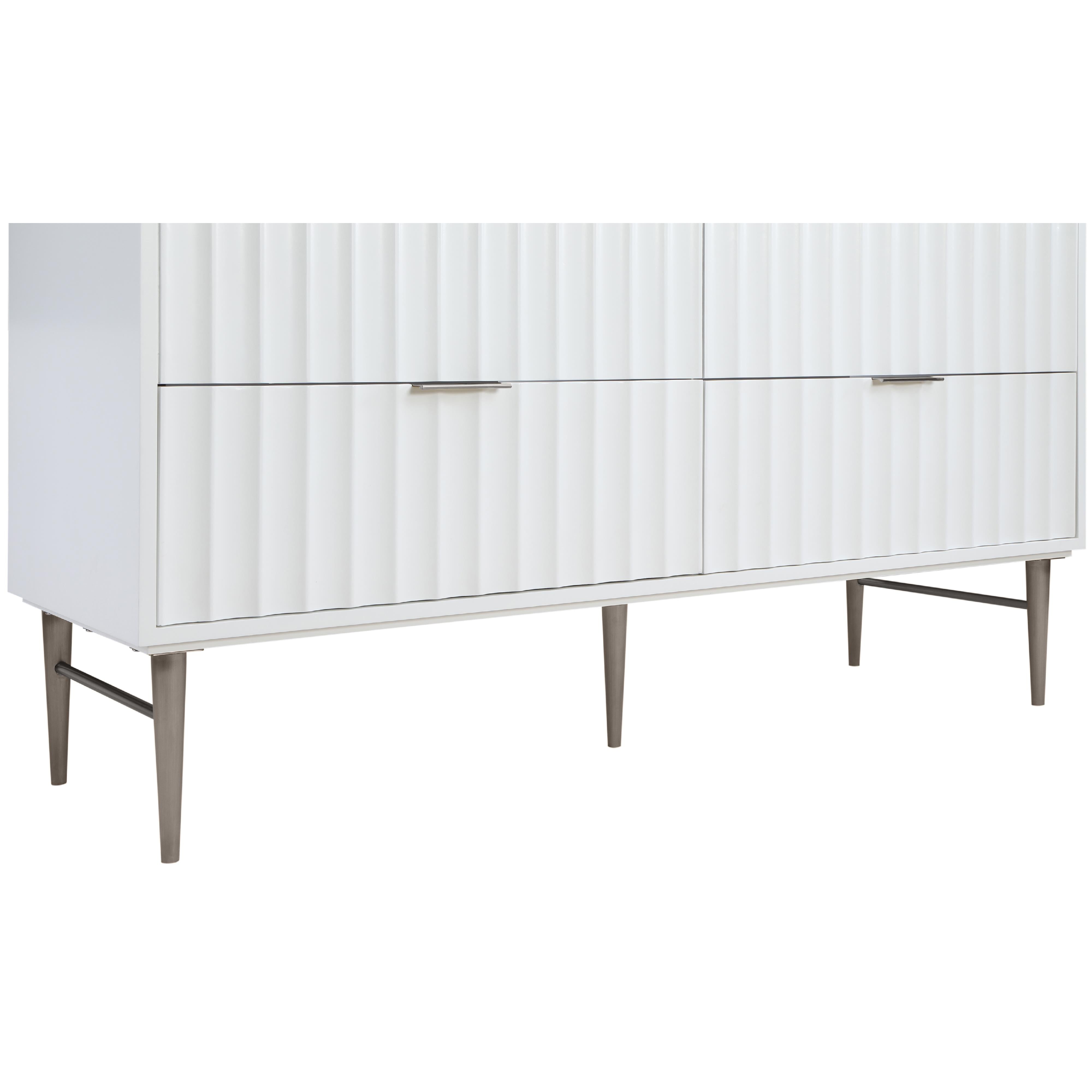 Meridian Modernist White Bathroom Vanity