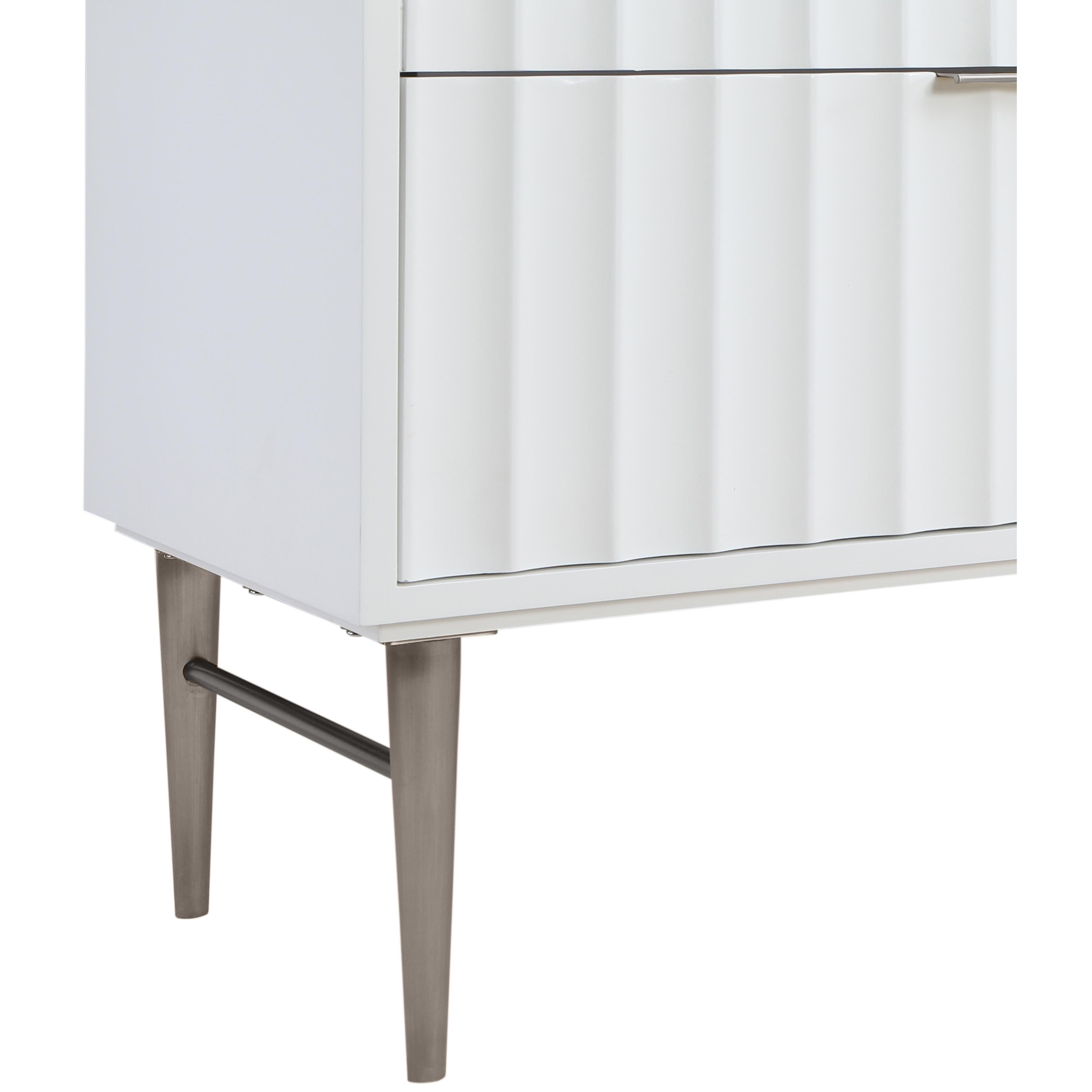 Meridian Modernist White Bathroom Vanity