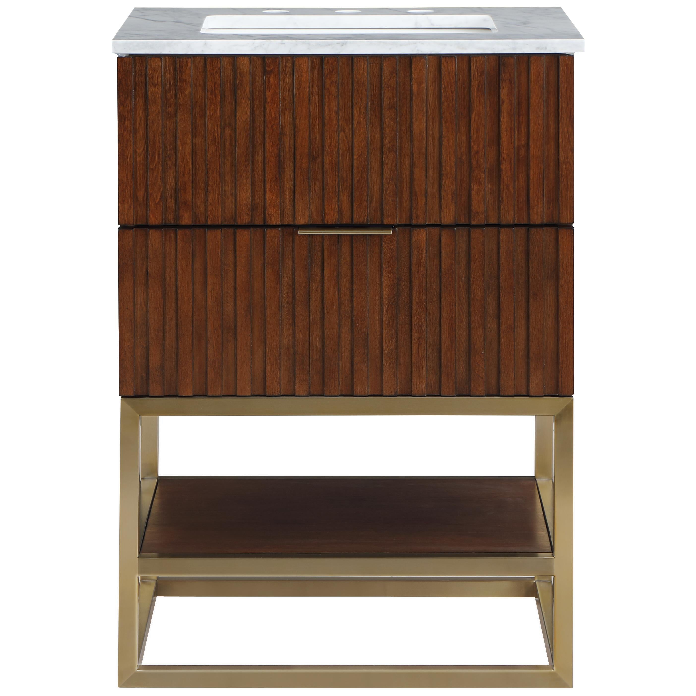 Meridian Monad Walnut Bathroom Vanity