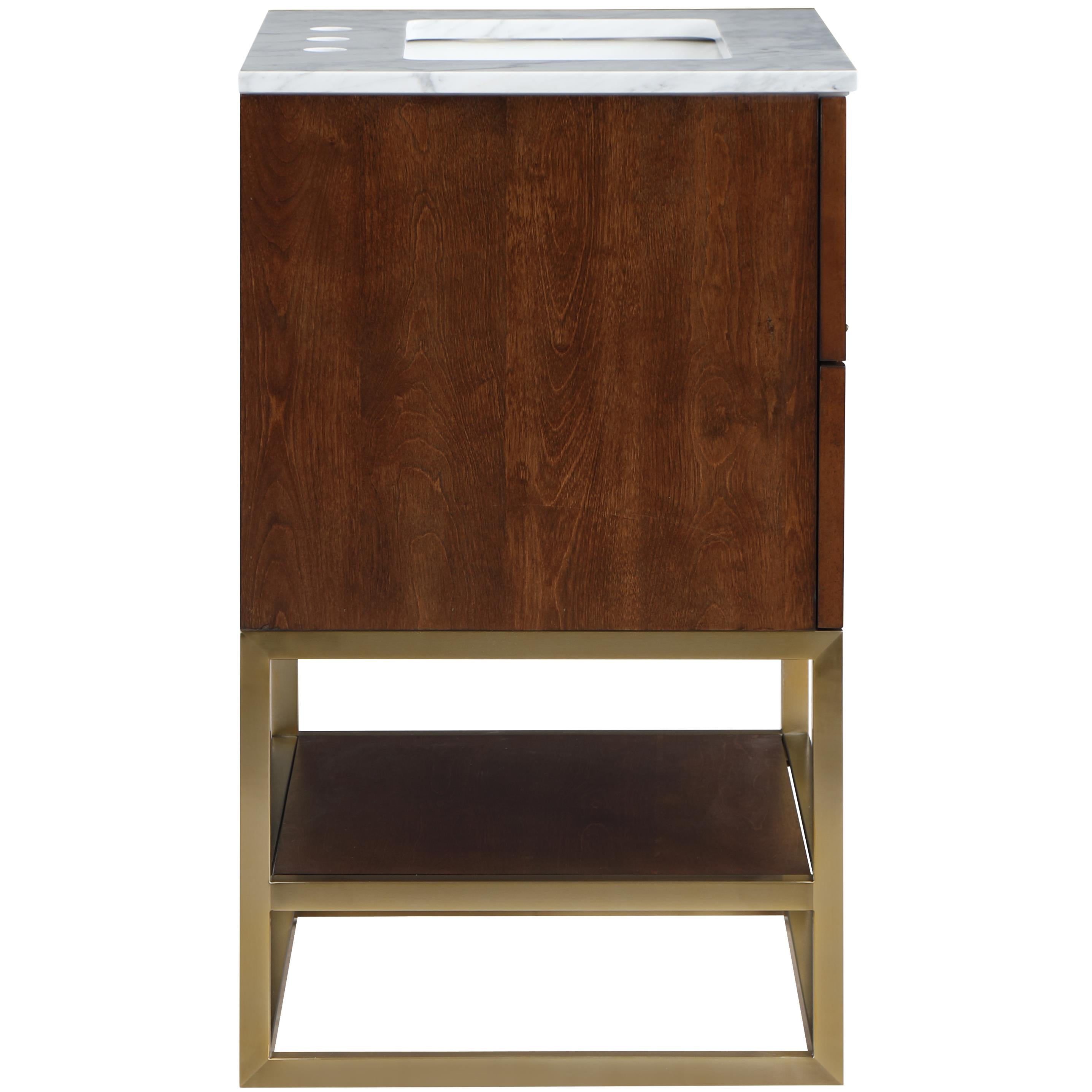 Meridian Monad Walnut Bathroom Vanity