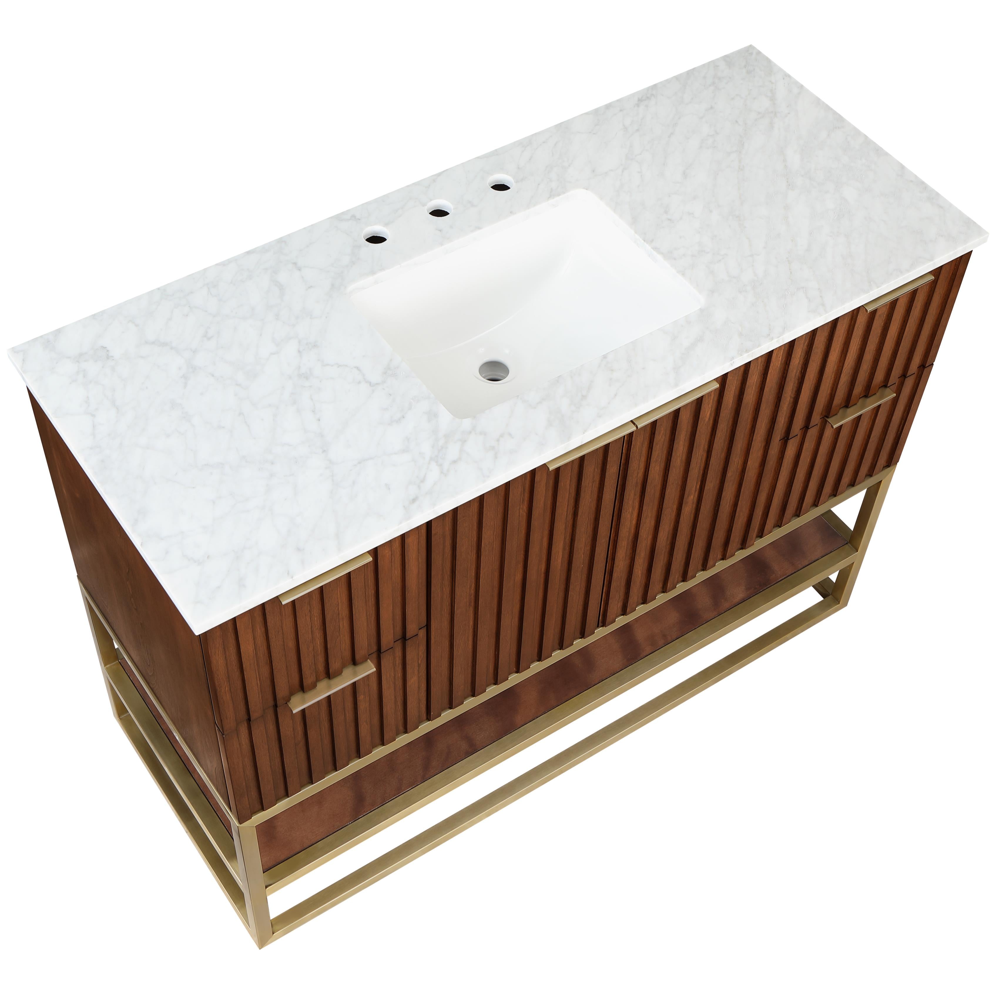 Meridian Monad Walnut Bathroom Vanity