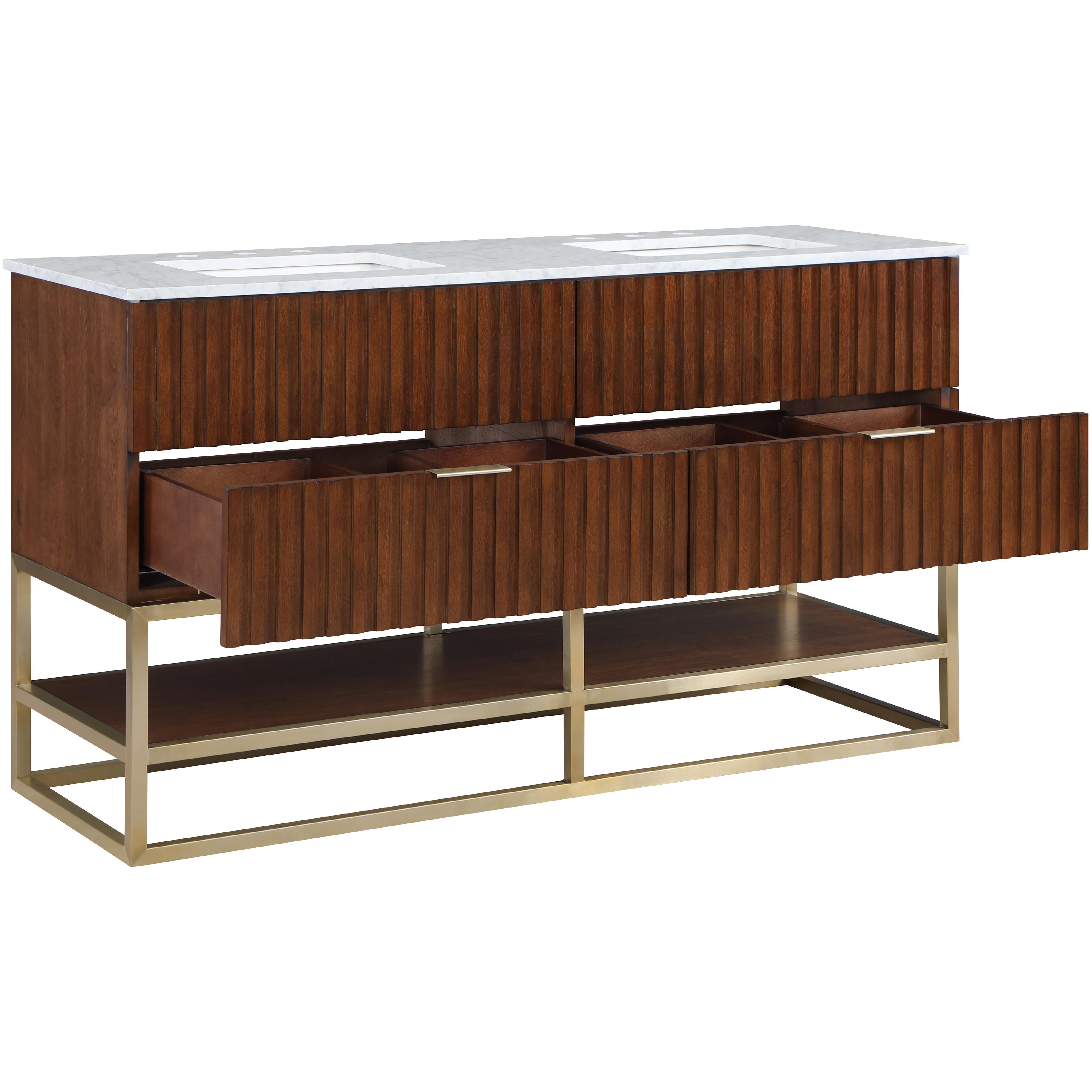 Meridian Monad Walnut Bathroom Vanity