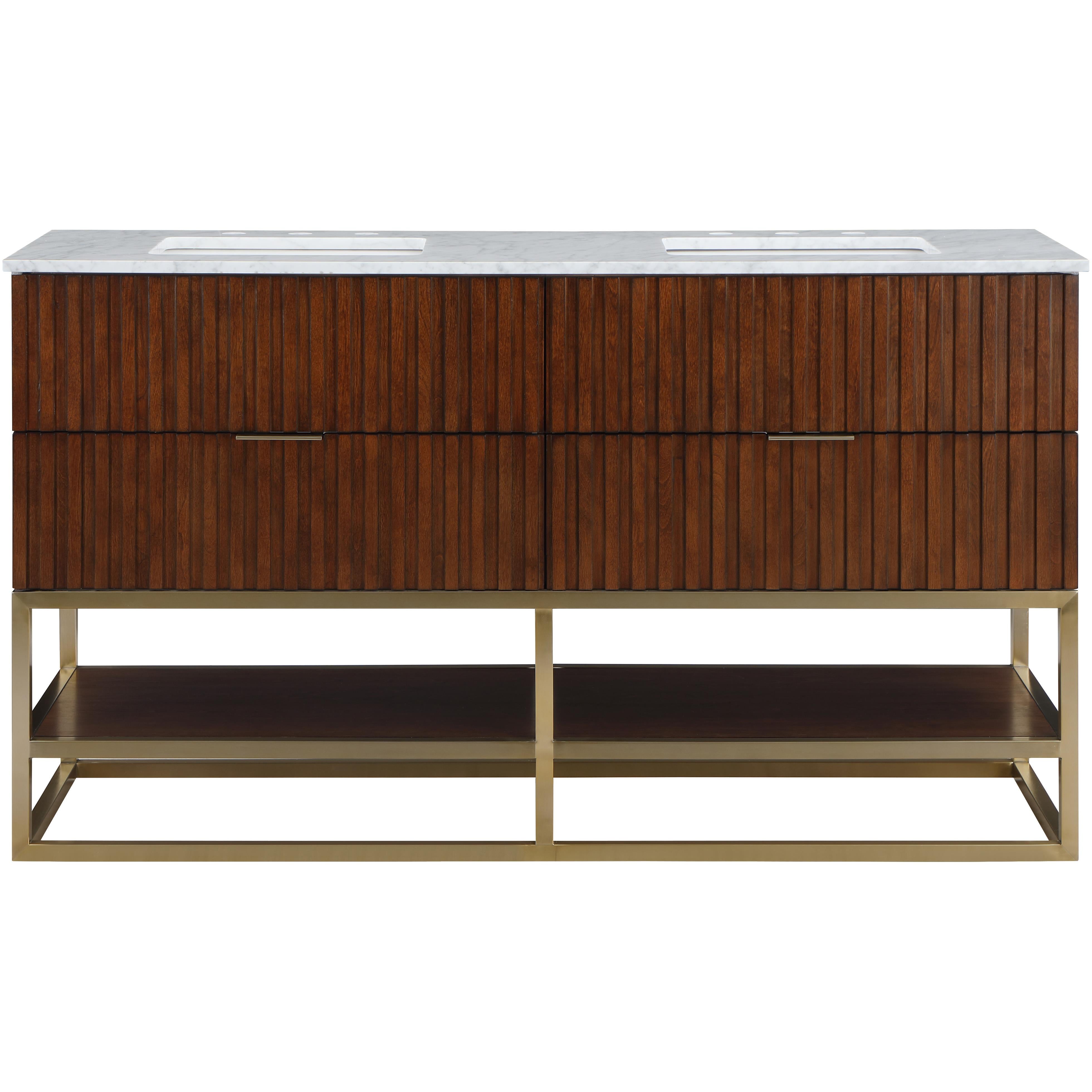 Meridian Monad Walnut Bathroom Vanity