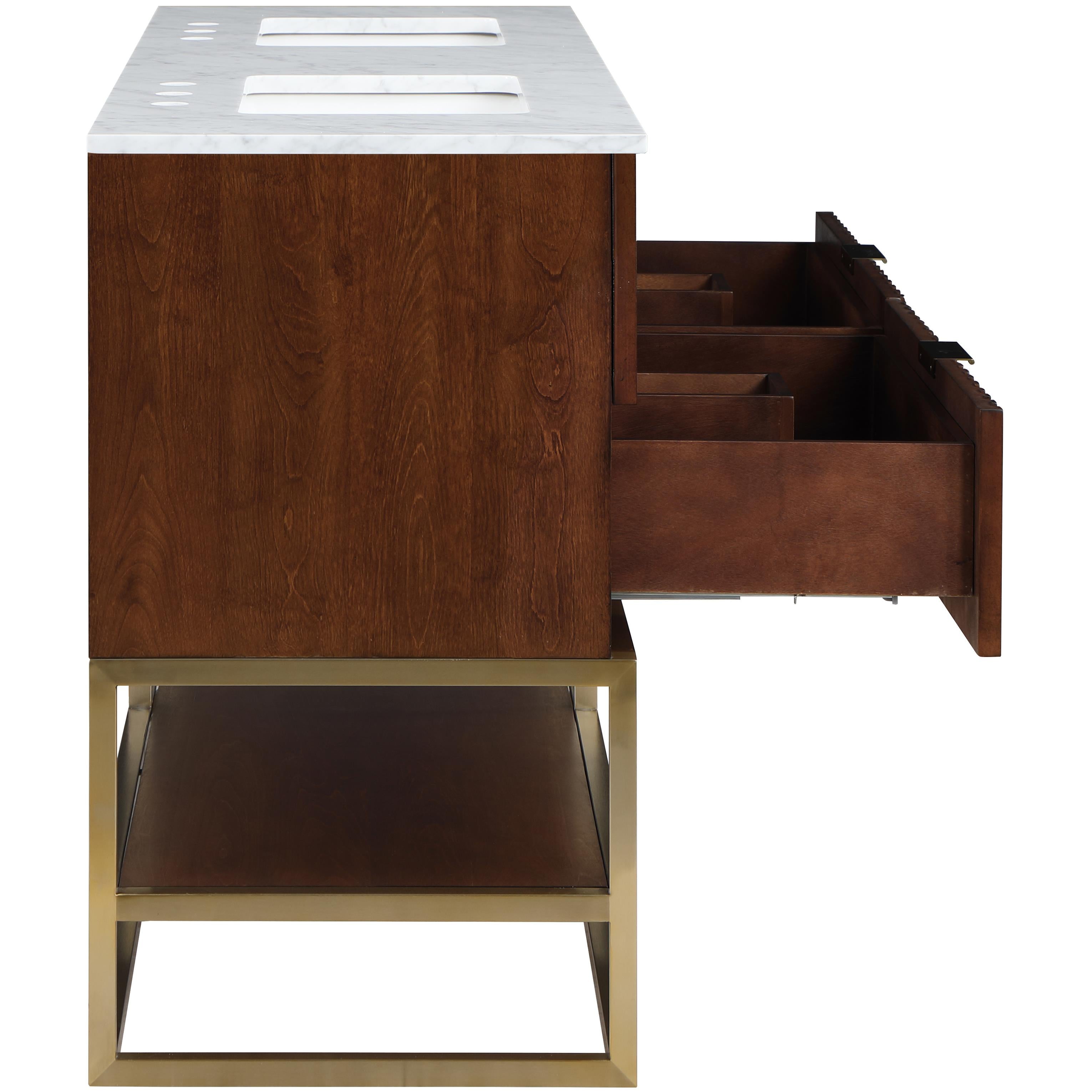 Meridian Monad Walnut Bathroom Vanity