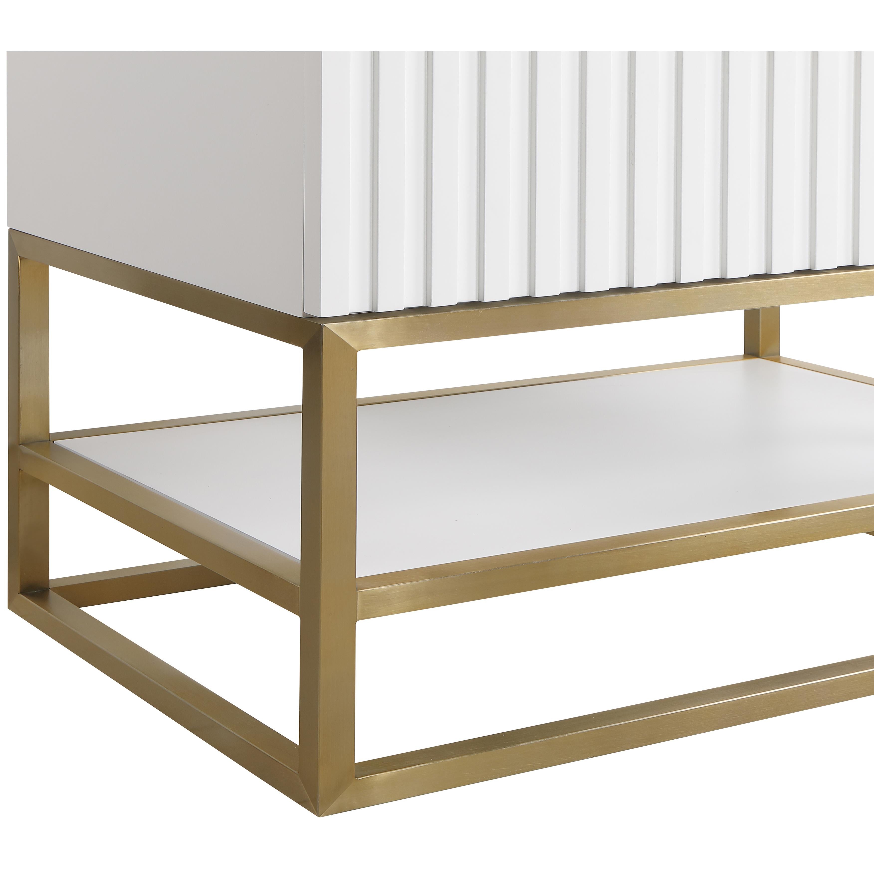 Meridian Monad White Bathroom Vanity