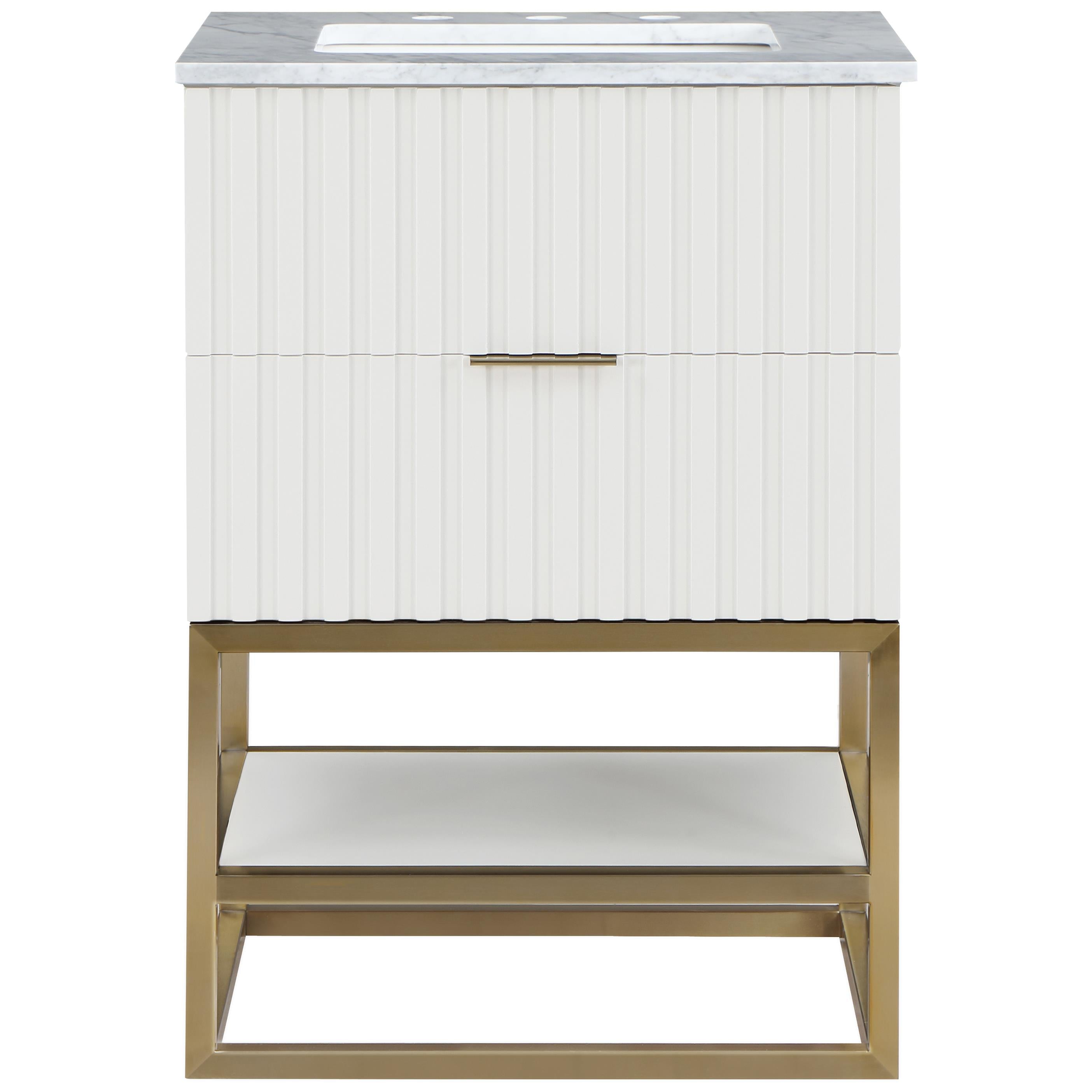 Meridian Monad White Bathroom Vanity