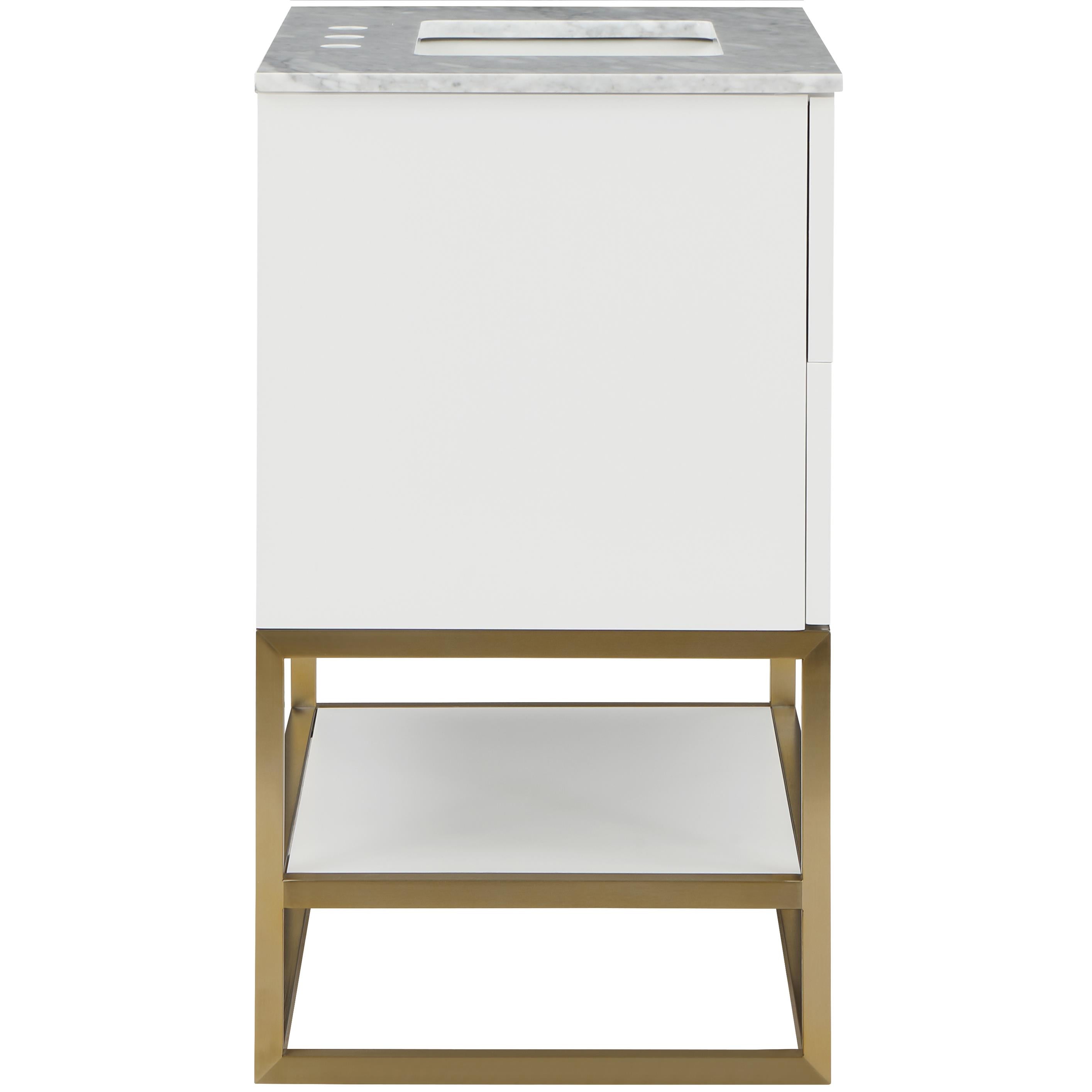 Meridian Monad White Bathroom Vanity