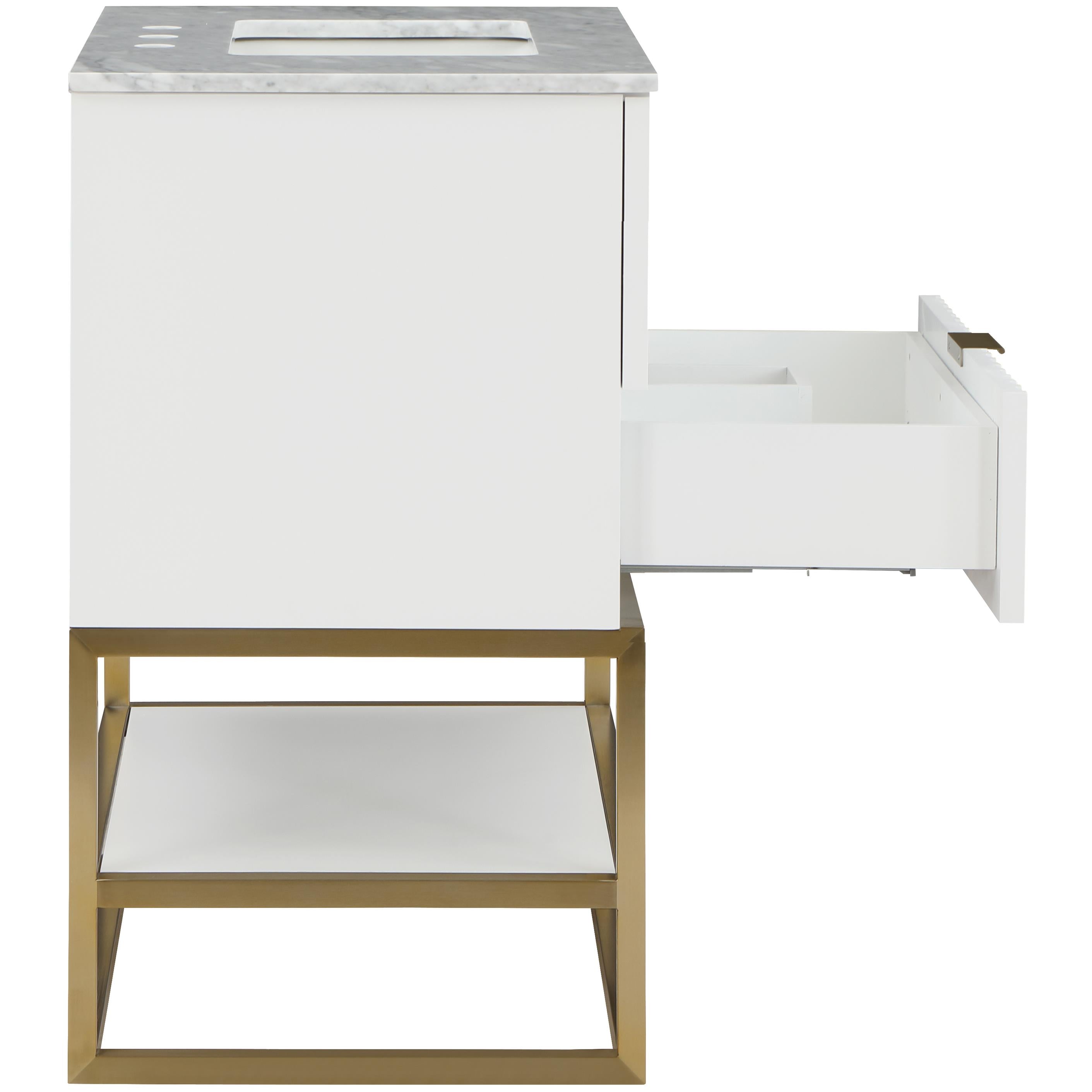 Meridian Monad White Bathroom Vanity