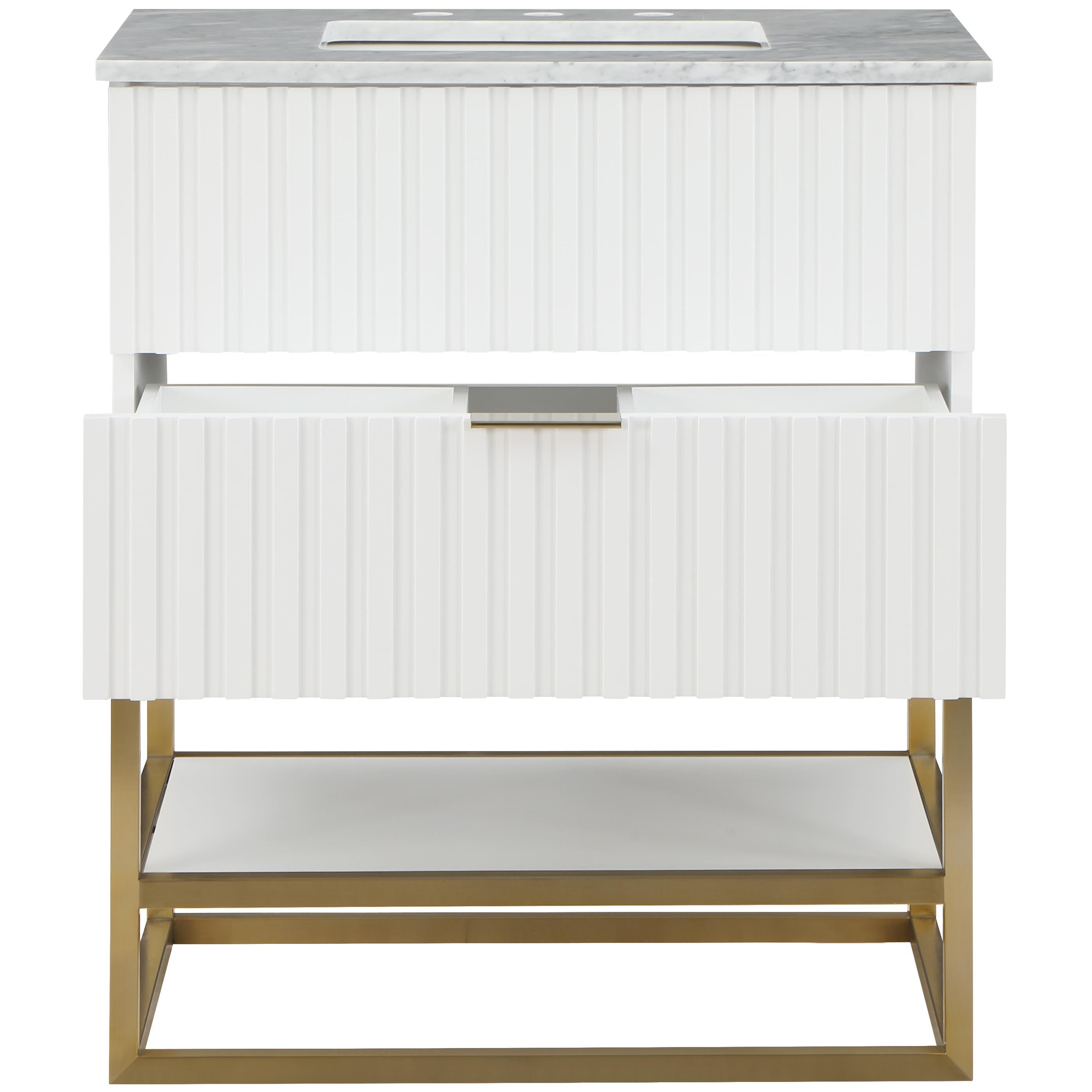 Meridian Monad White Bathroom Vanity