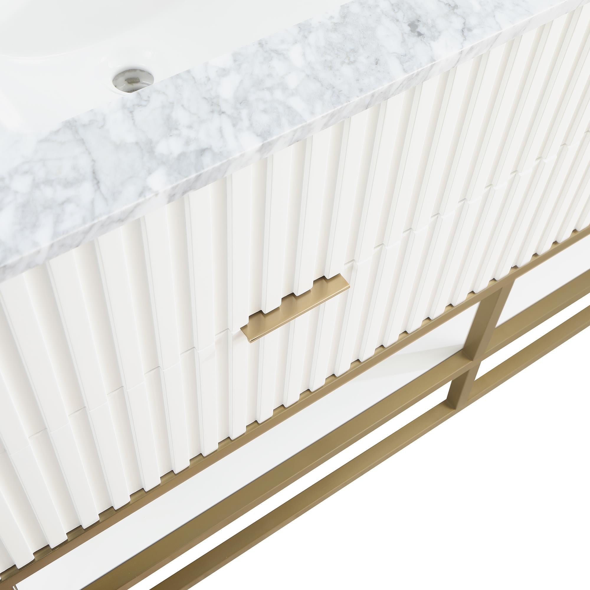 Meridian Monad White Bathroom Vanity