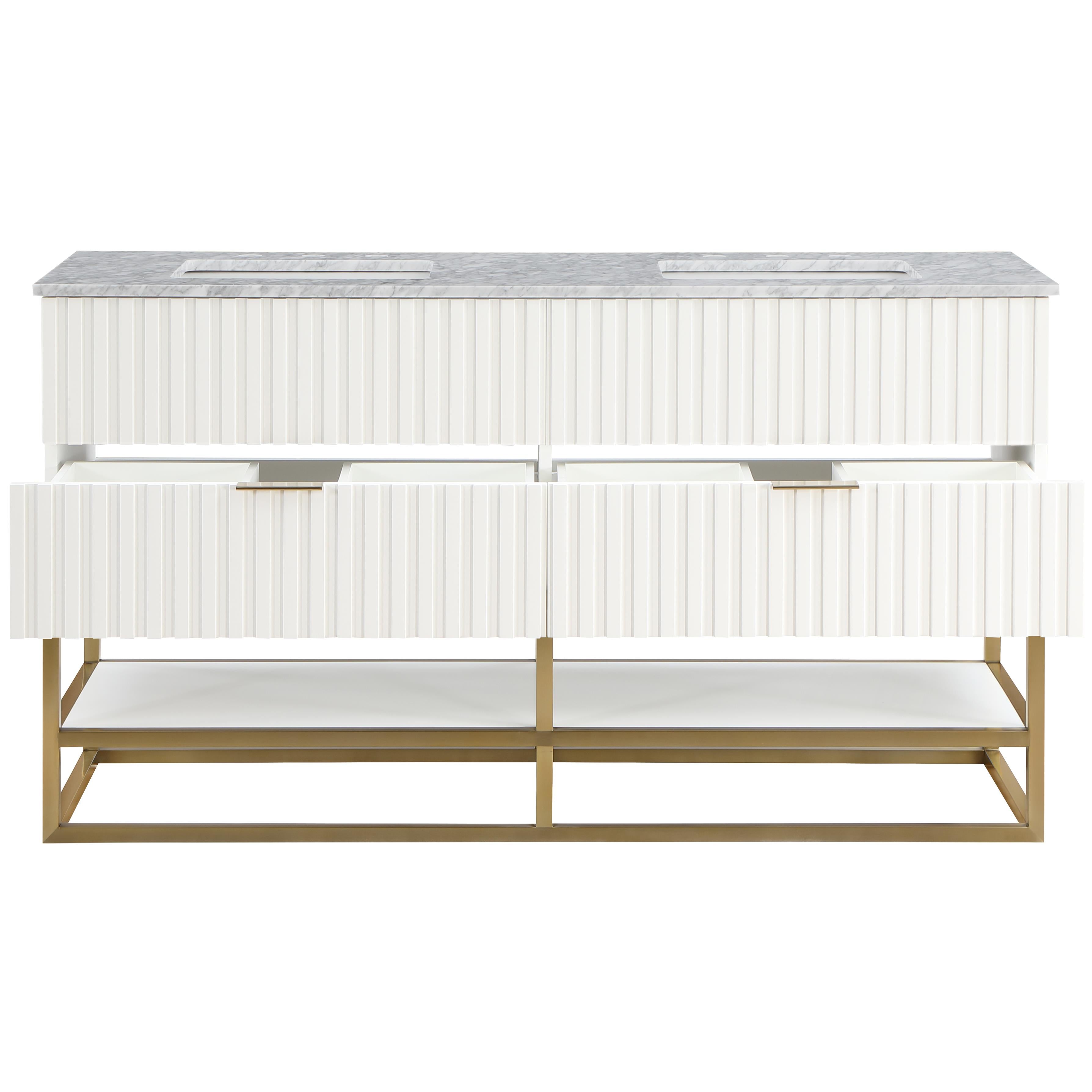 Meridian Monad White Bathroom Vanity