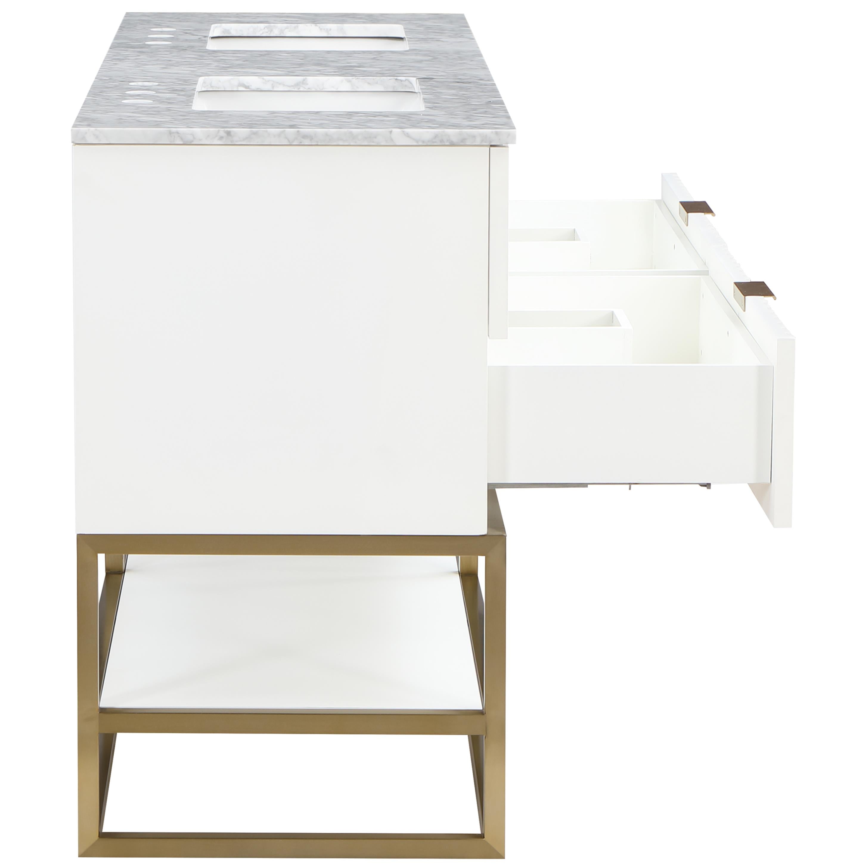 Meridian Monad White Bathroom Vanity