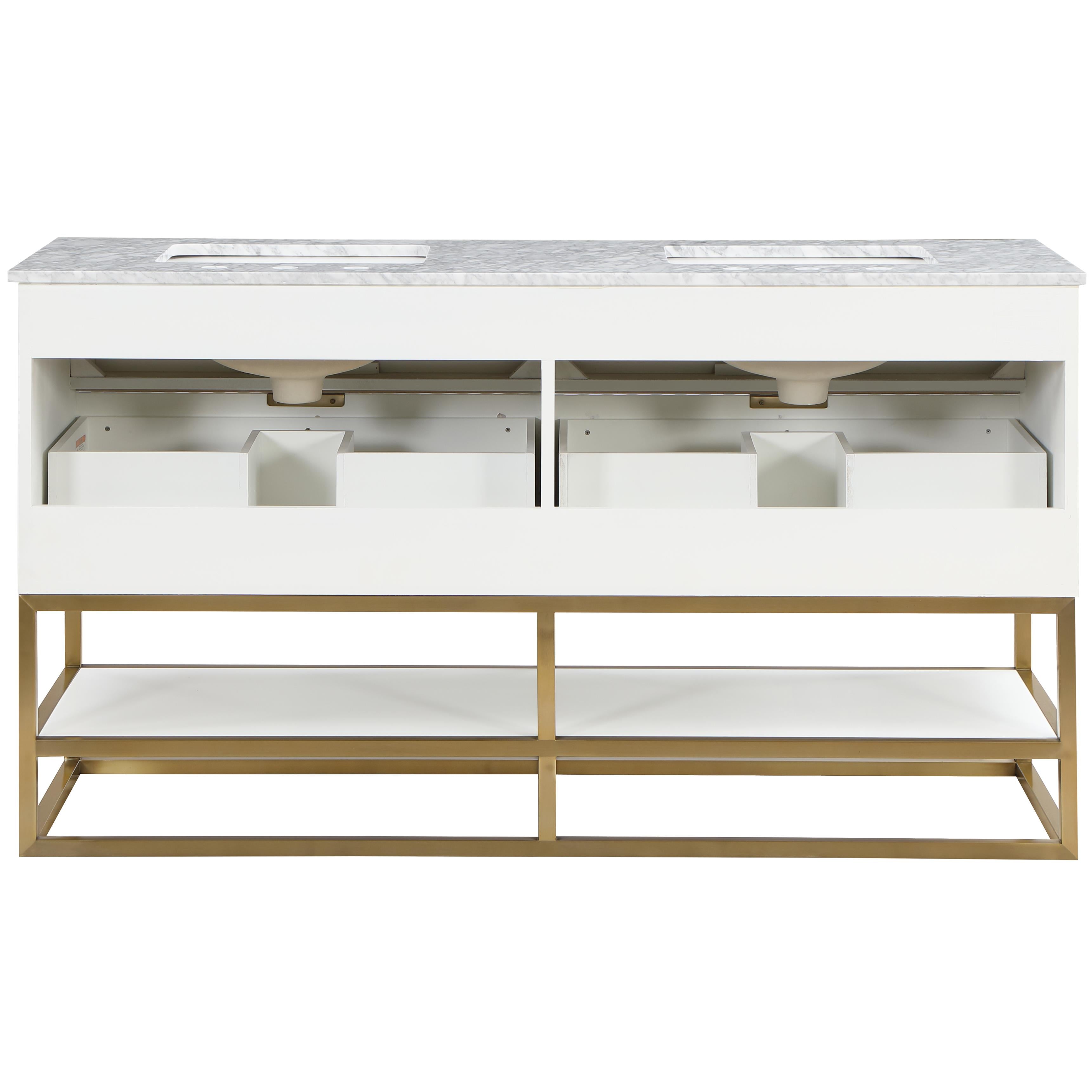 Meridian Monad White Bathroom Vanity