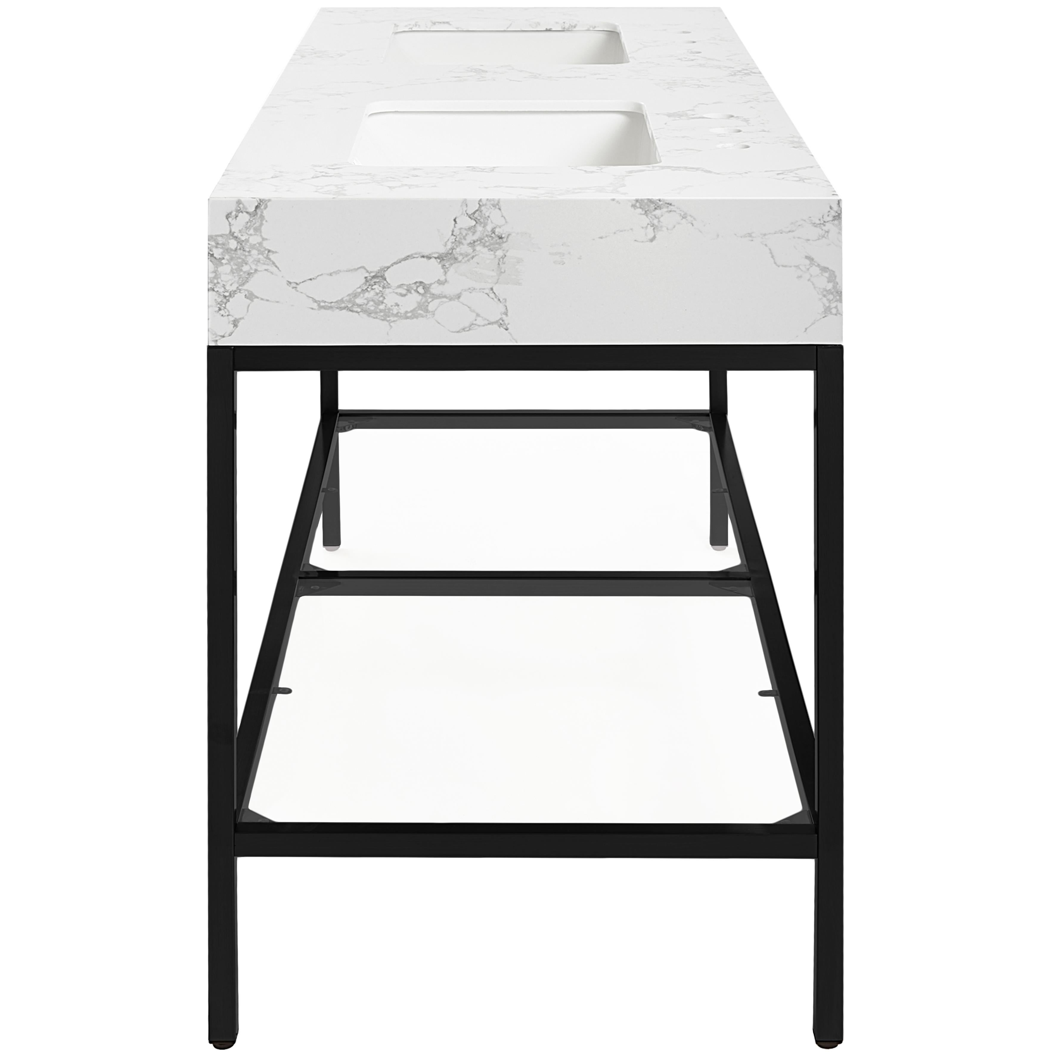 Meridian Marmo White Engineered Marble Bathroom Vanity