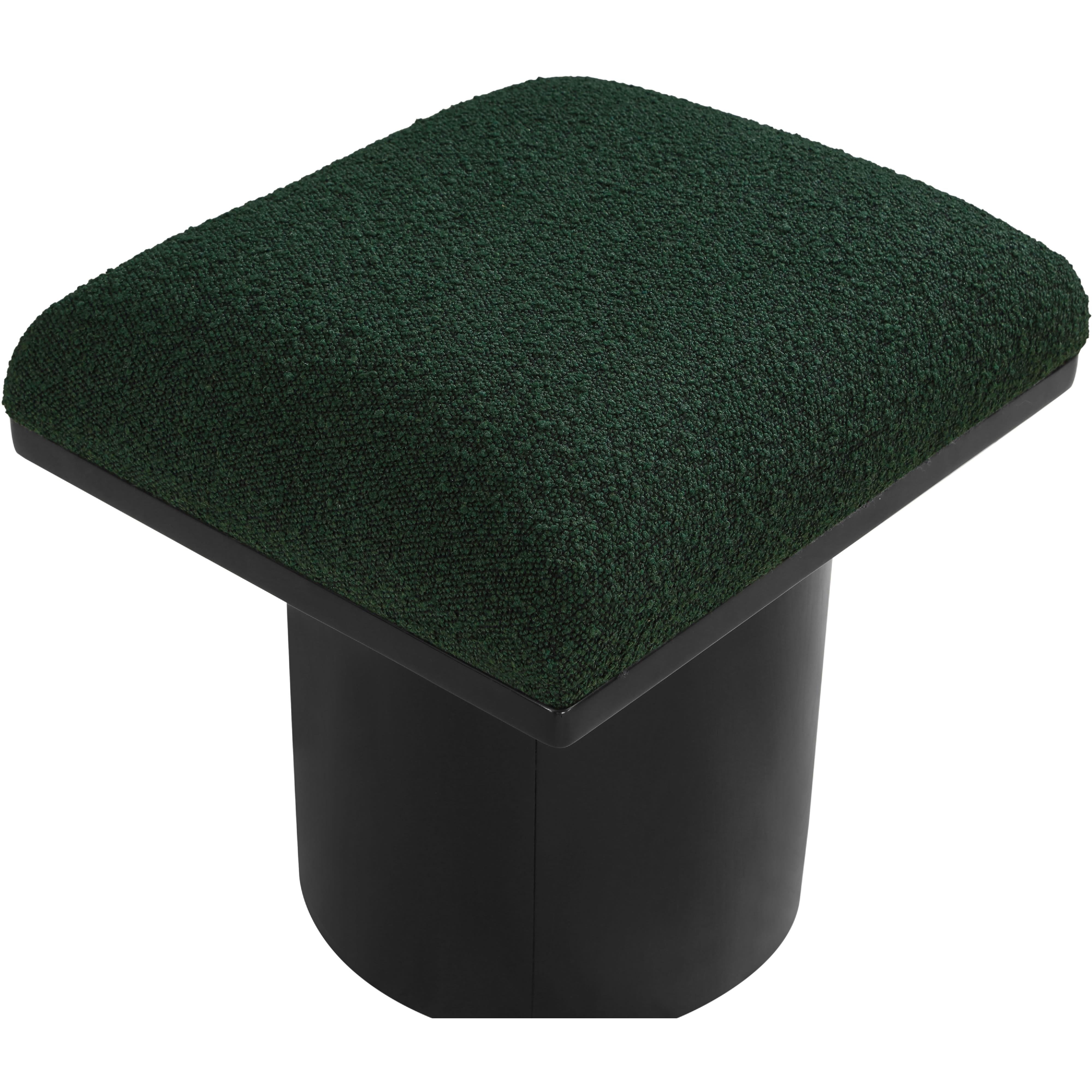 Meridian Pavilion Green Boucle Fabric Bench/Stool