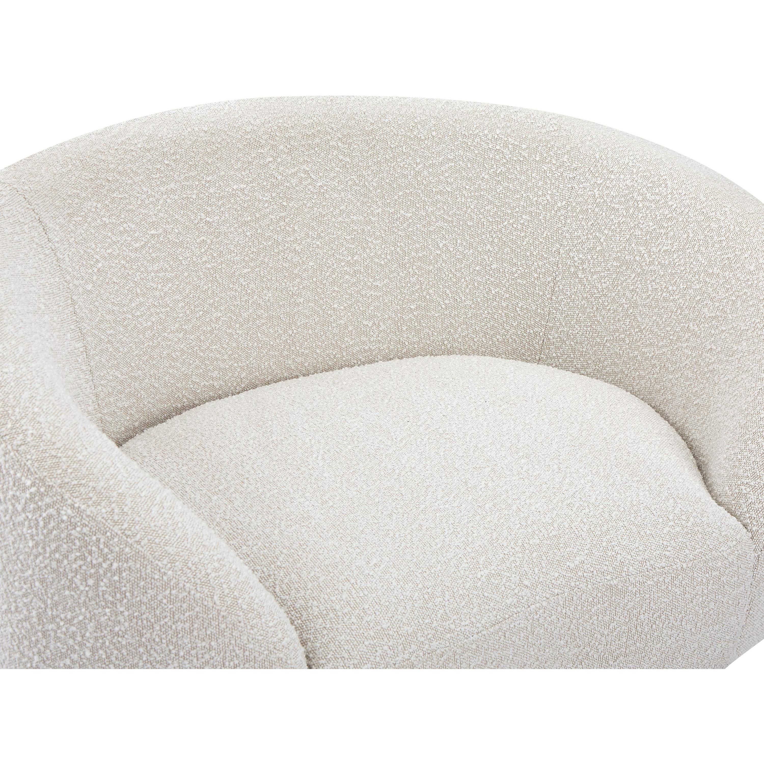 Meridian Ritz Cream Boucle Fabric Chair