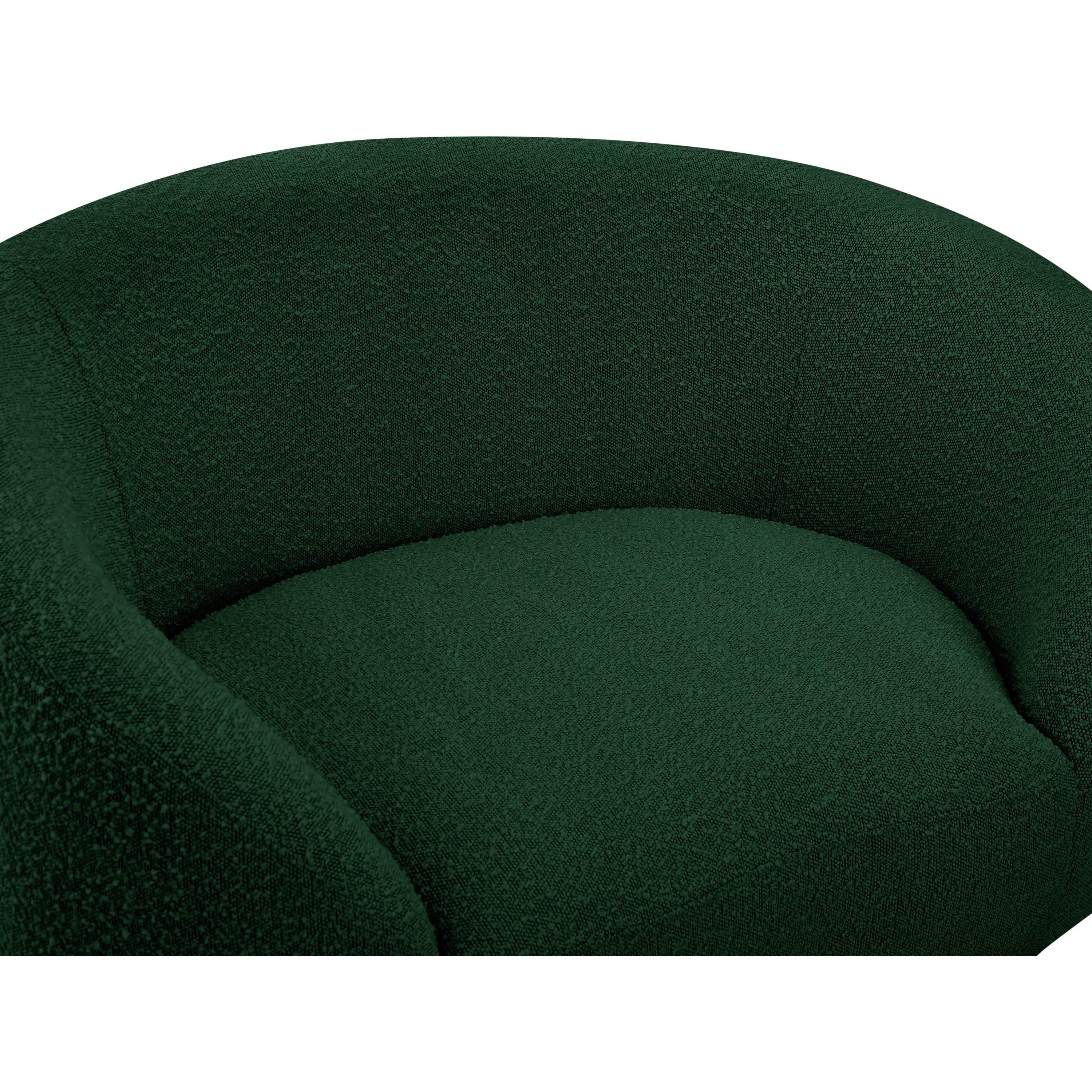 Meridian Ritz Green Boucle Fabric Chair