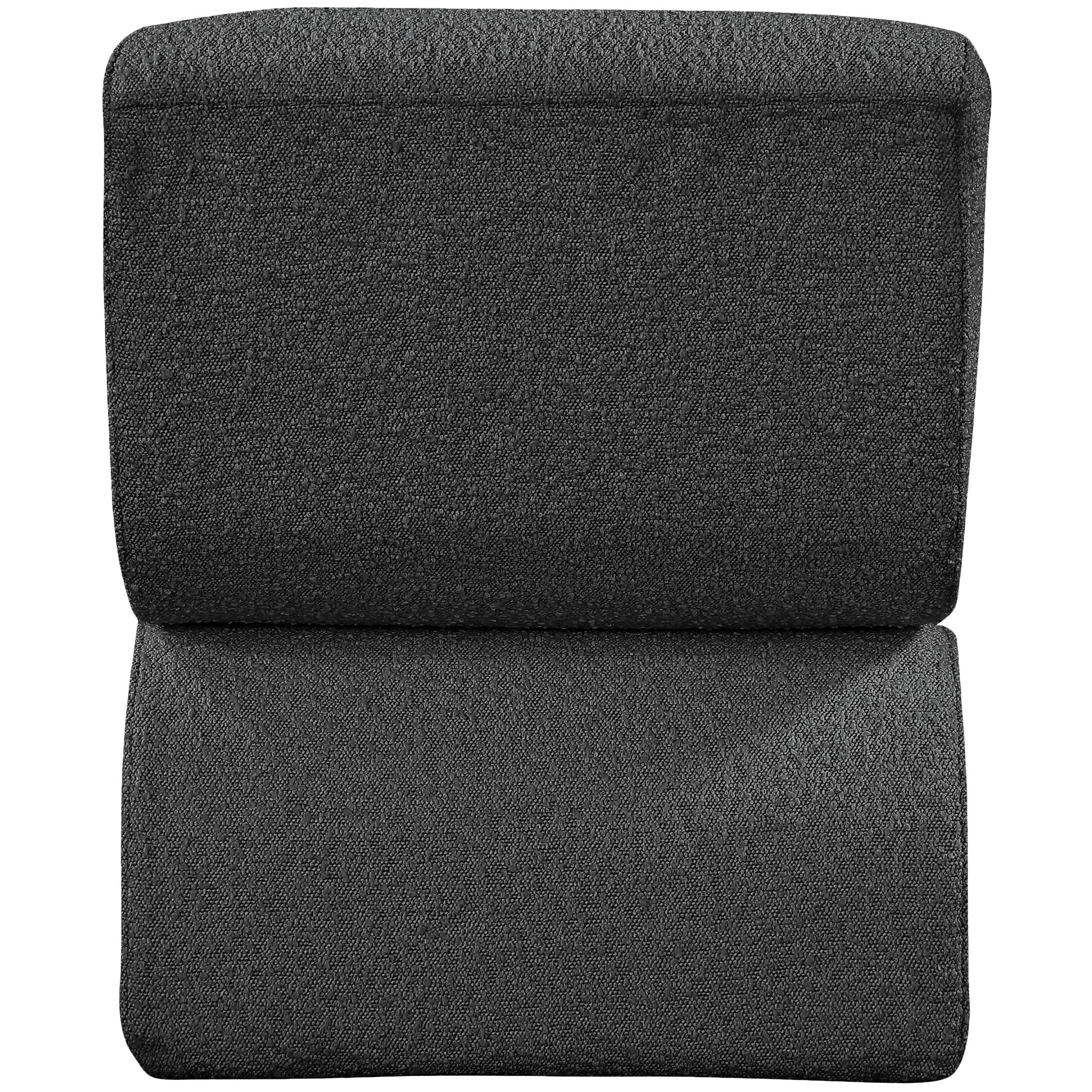 Meridian Desiree Black Boucle Fabric Accent Chair