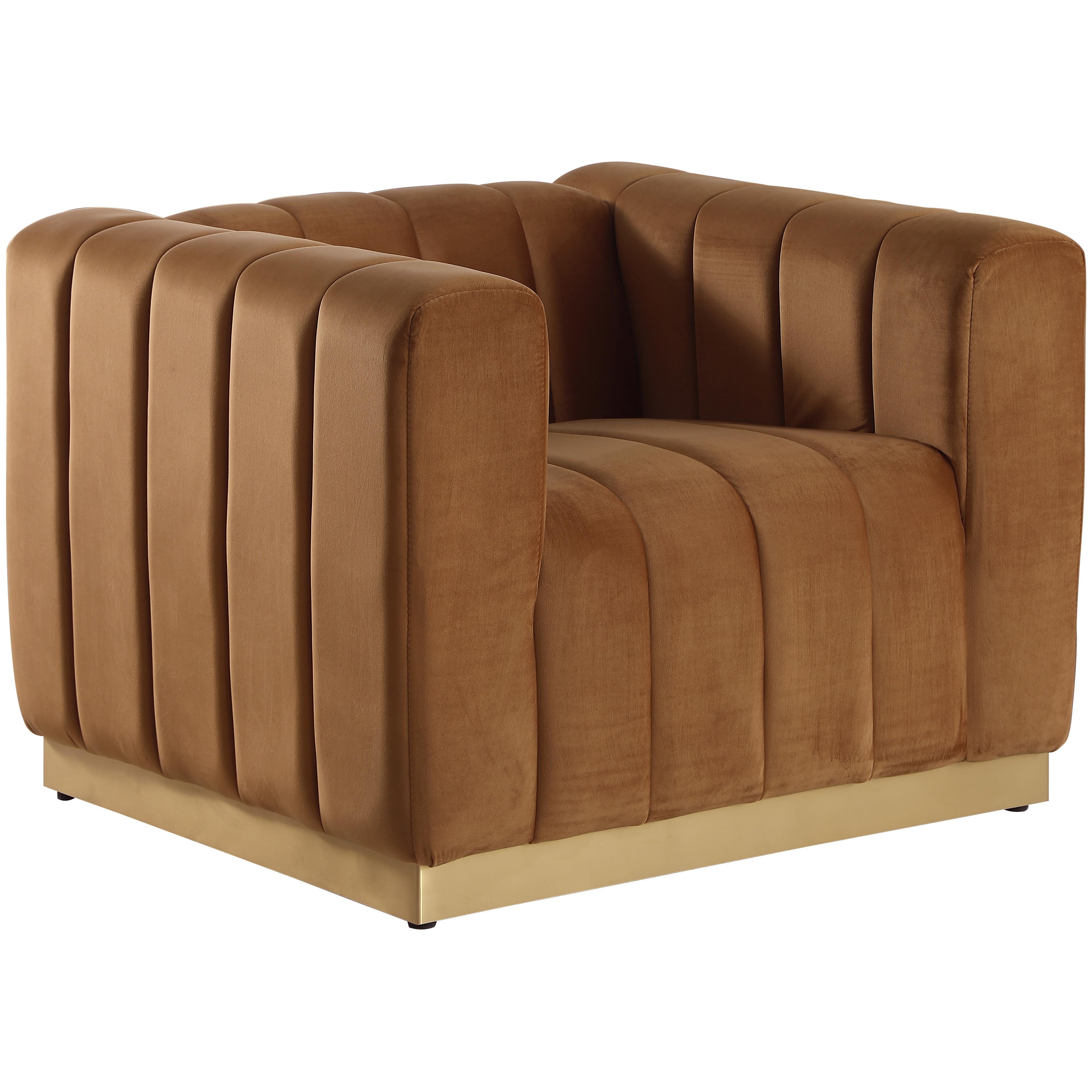 Meridian Marlon Saddle Velvet Chair