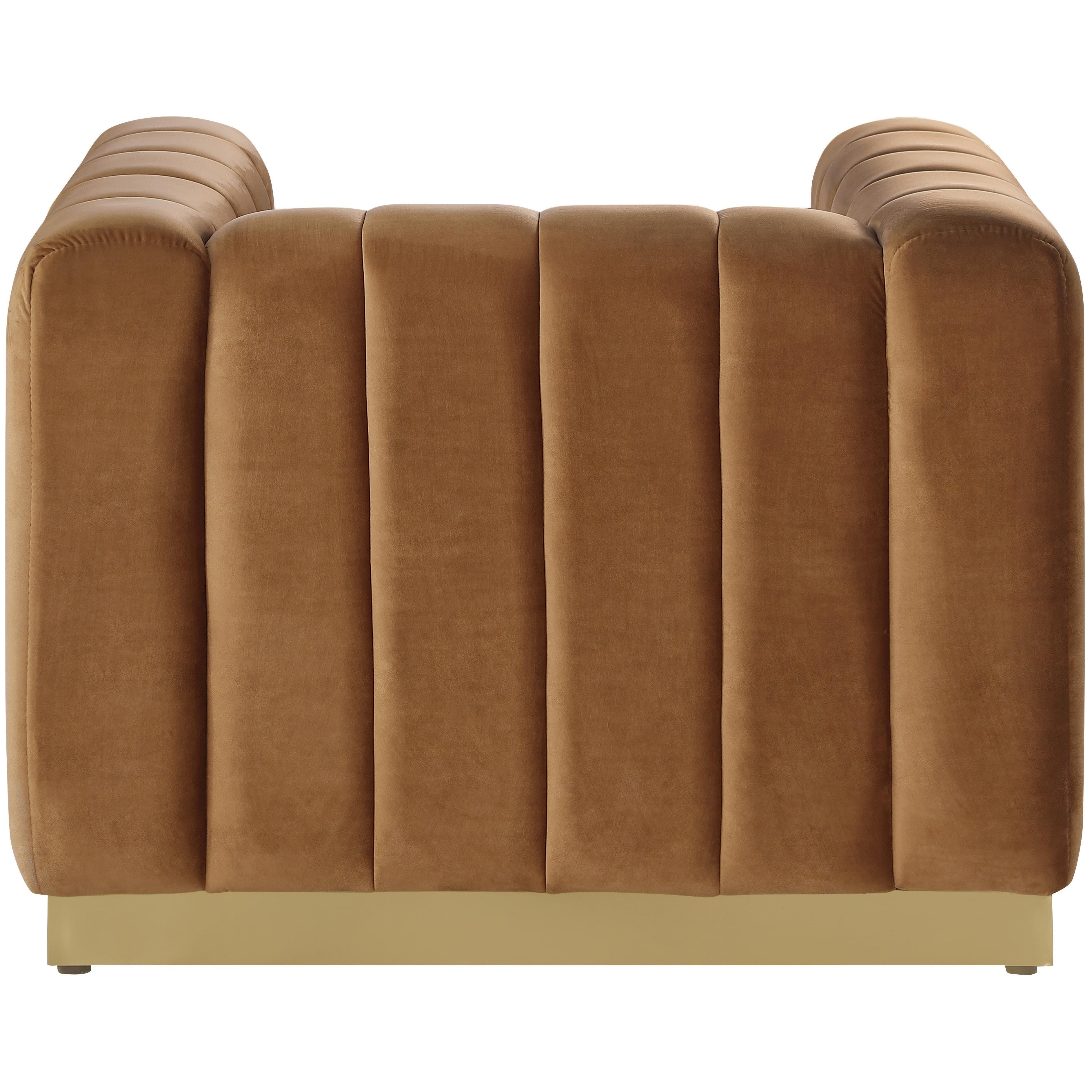 Meridian Marlon Saddle Velvet Chair