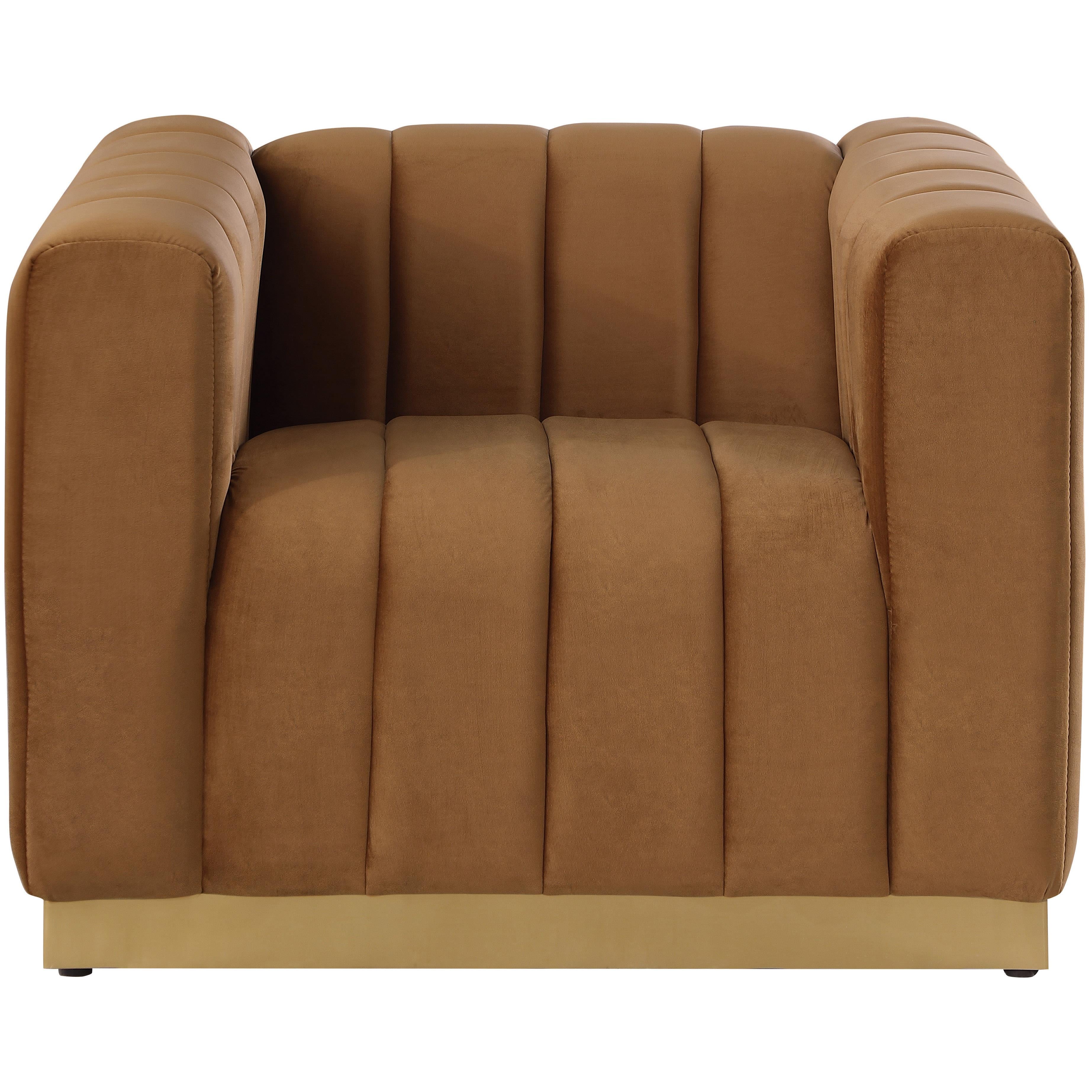 Meridian Marlon Saddle Velvet Chair