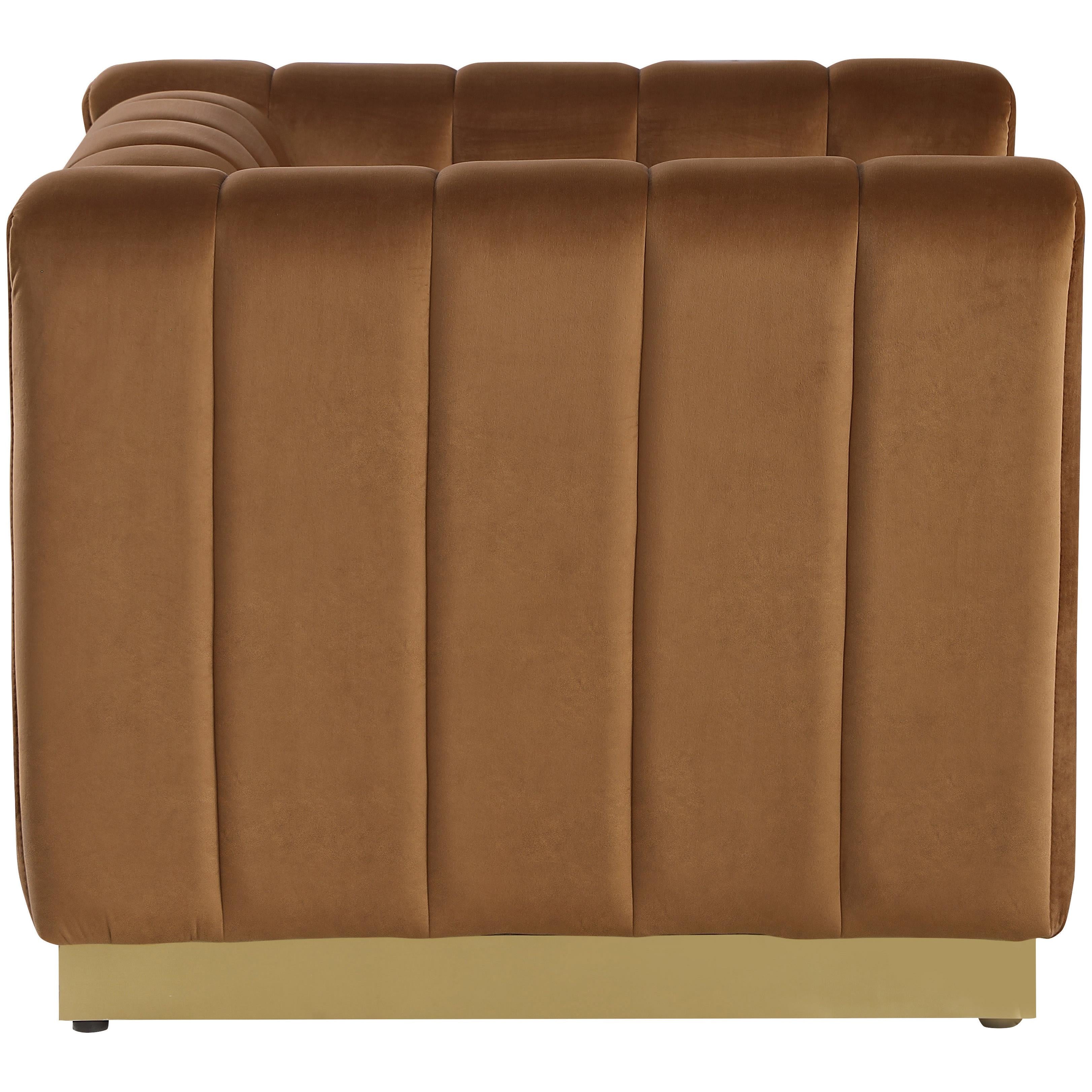 Meridian Marlon Saddle Velvet Chair