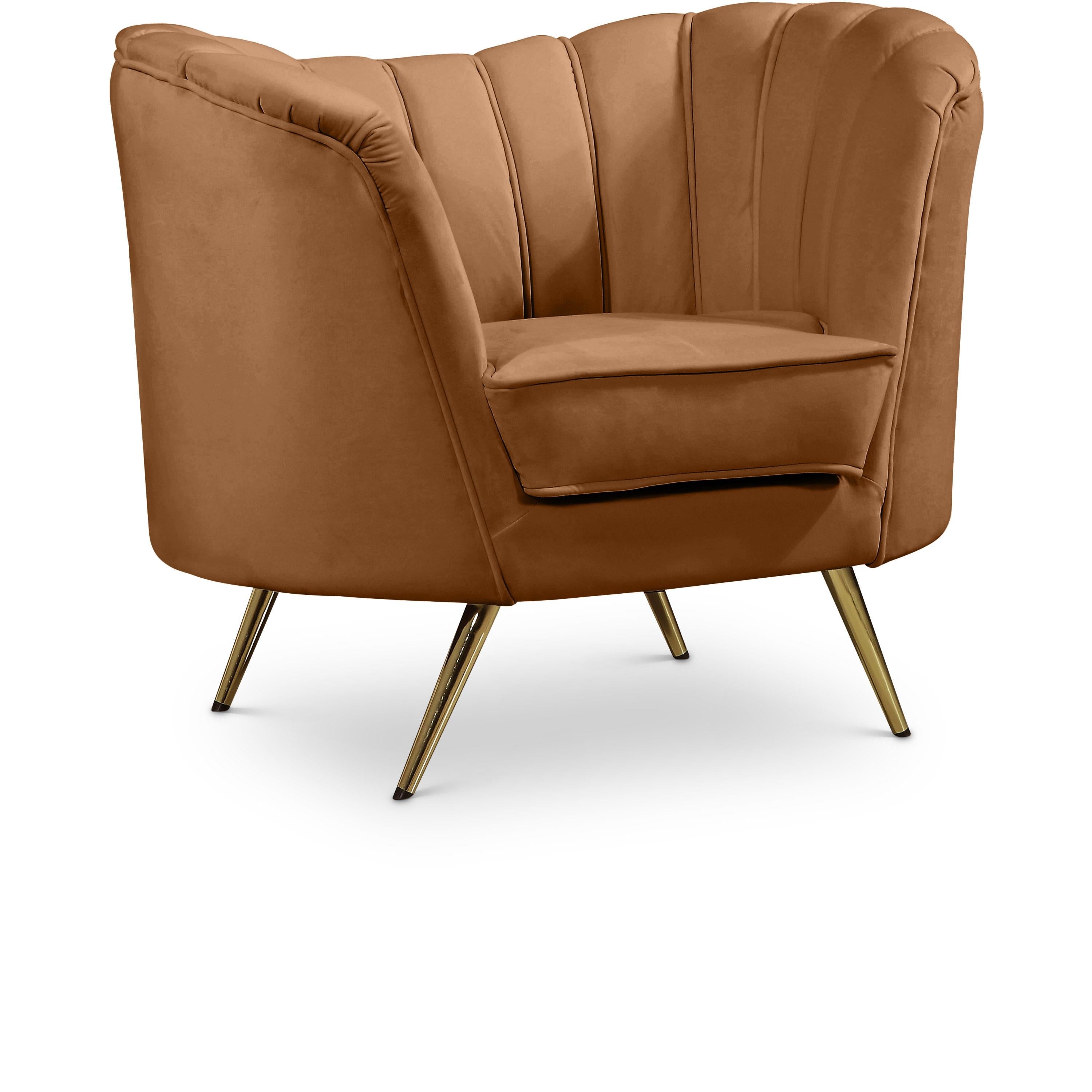 Meridian Margo Saddle Velvet Chair