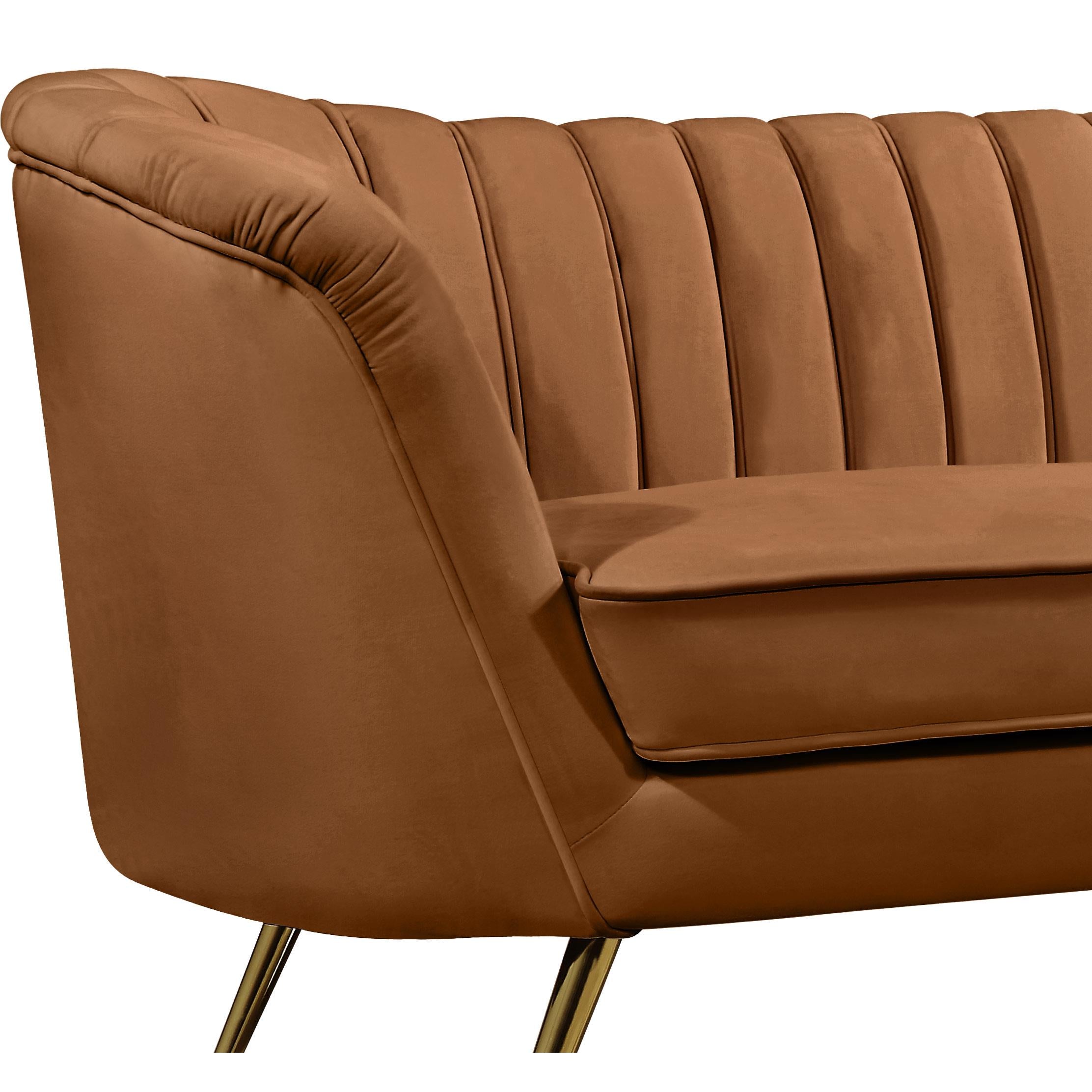 Meridian Margo Saddle Velvet Chair
