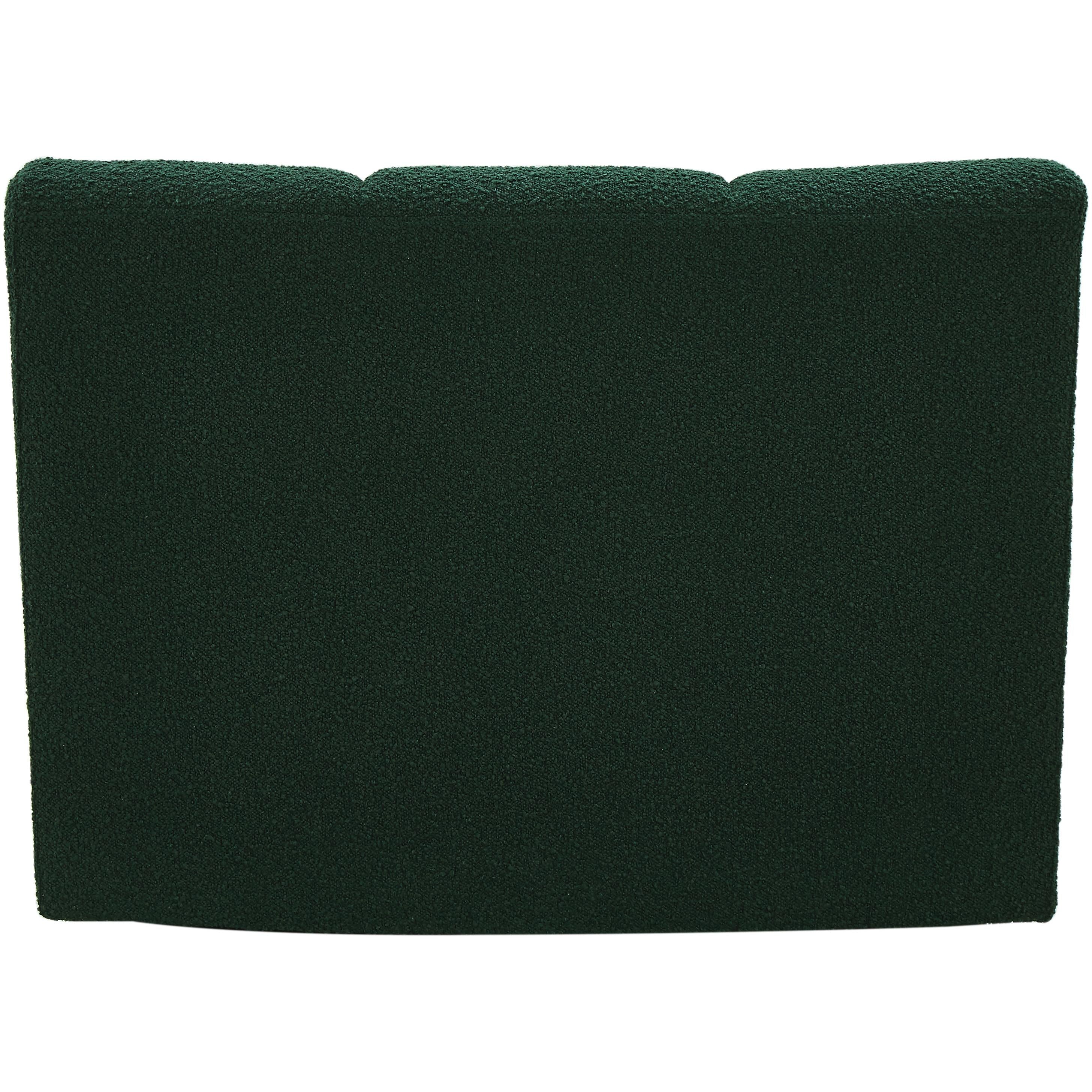 Meridian Infinity Green Boucle Fabric Modular Chair