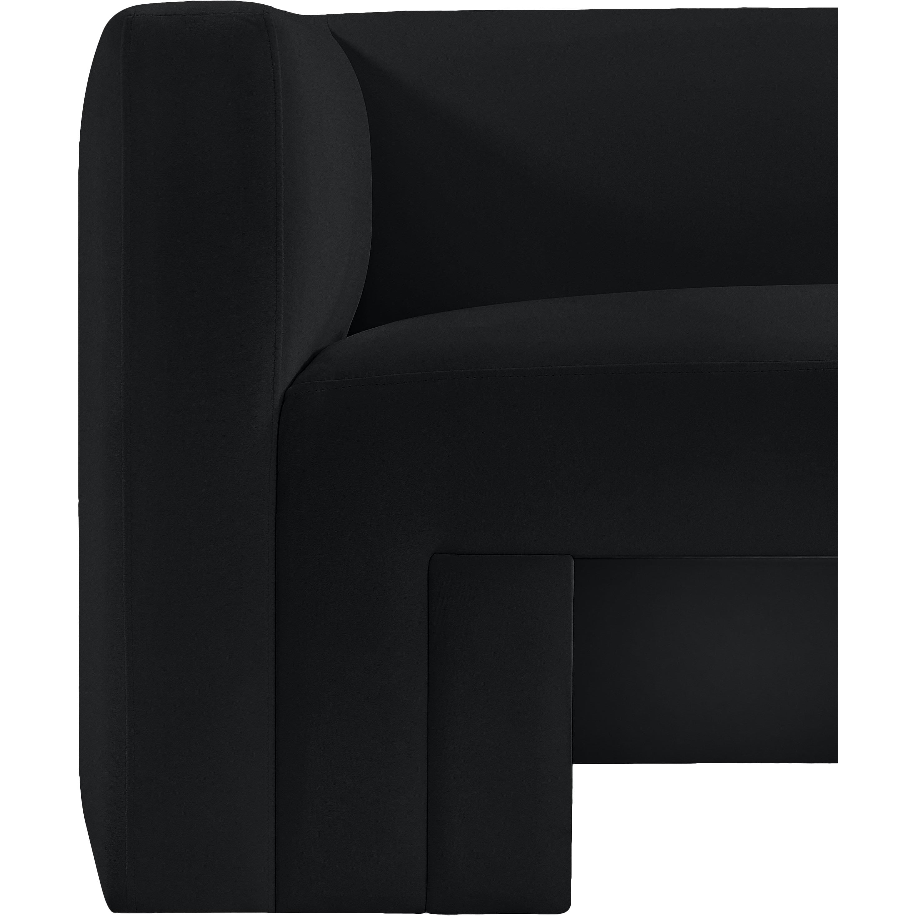 Meridian Henson Black Velvet Chair