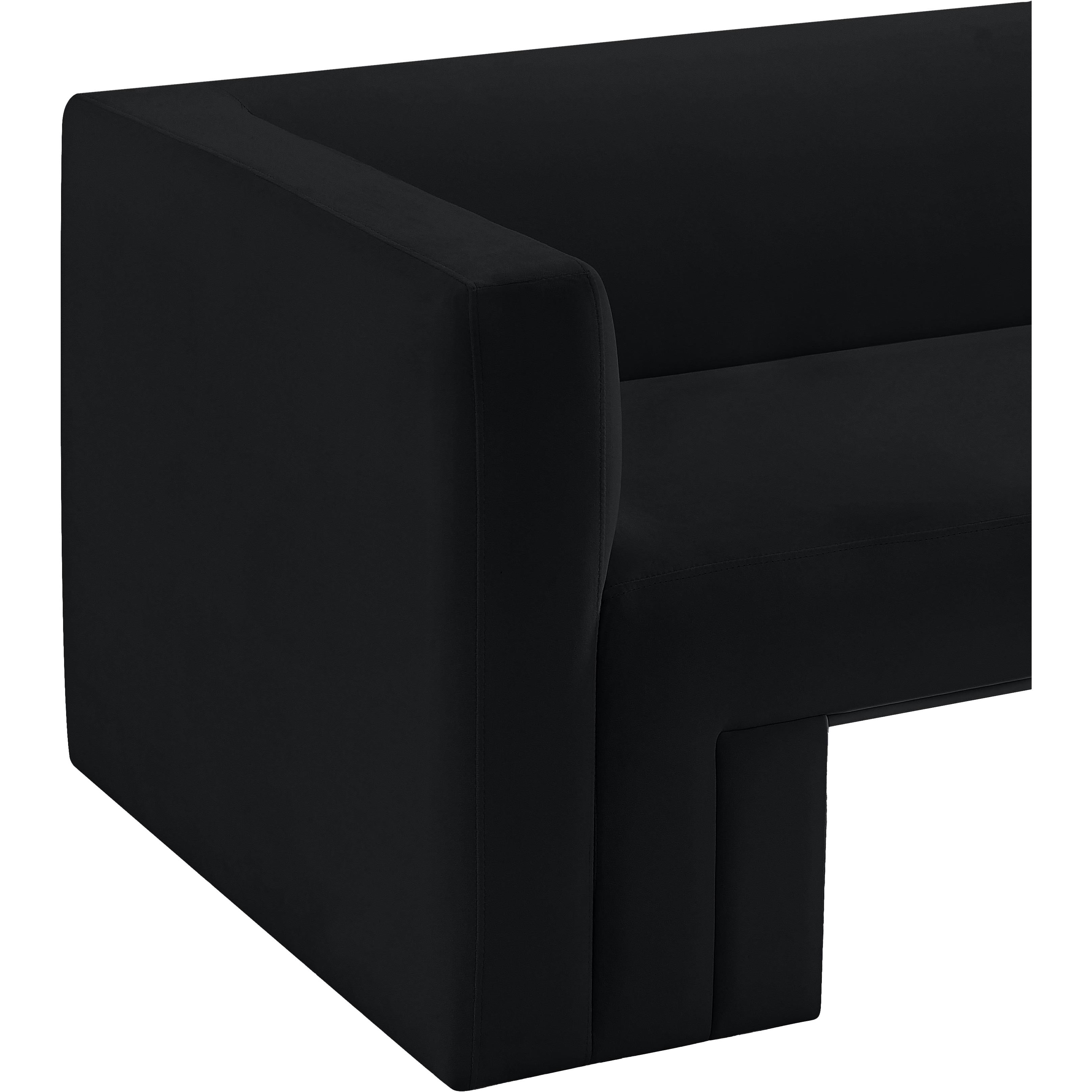 Meridian Henson Black Velvet Chair
