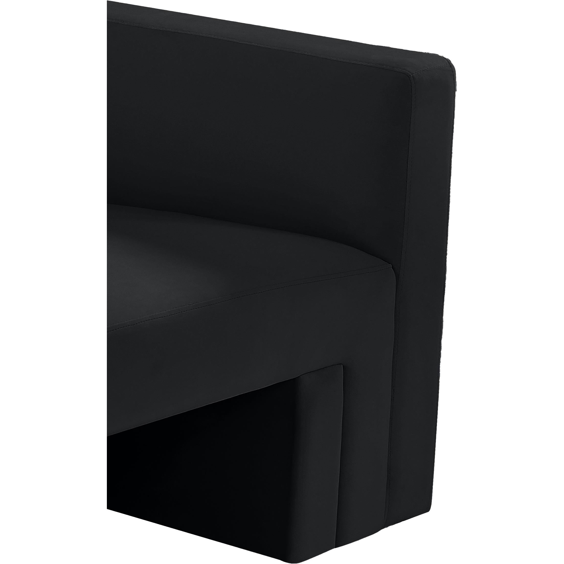 Meridian Henson Black Velvet Chair