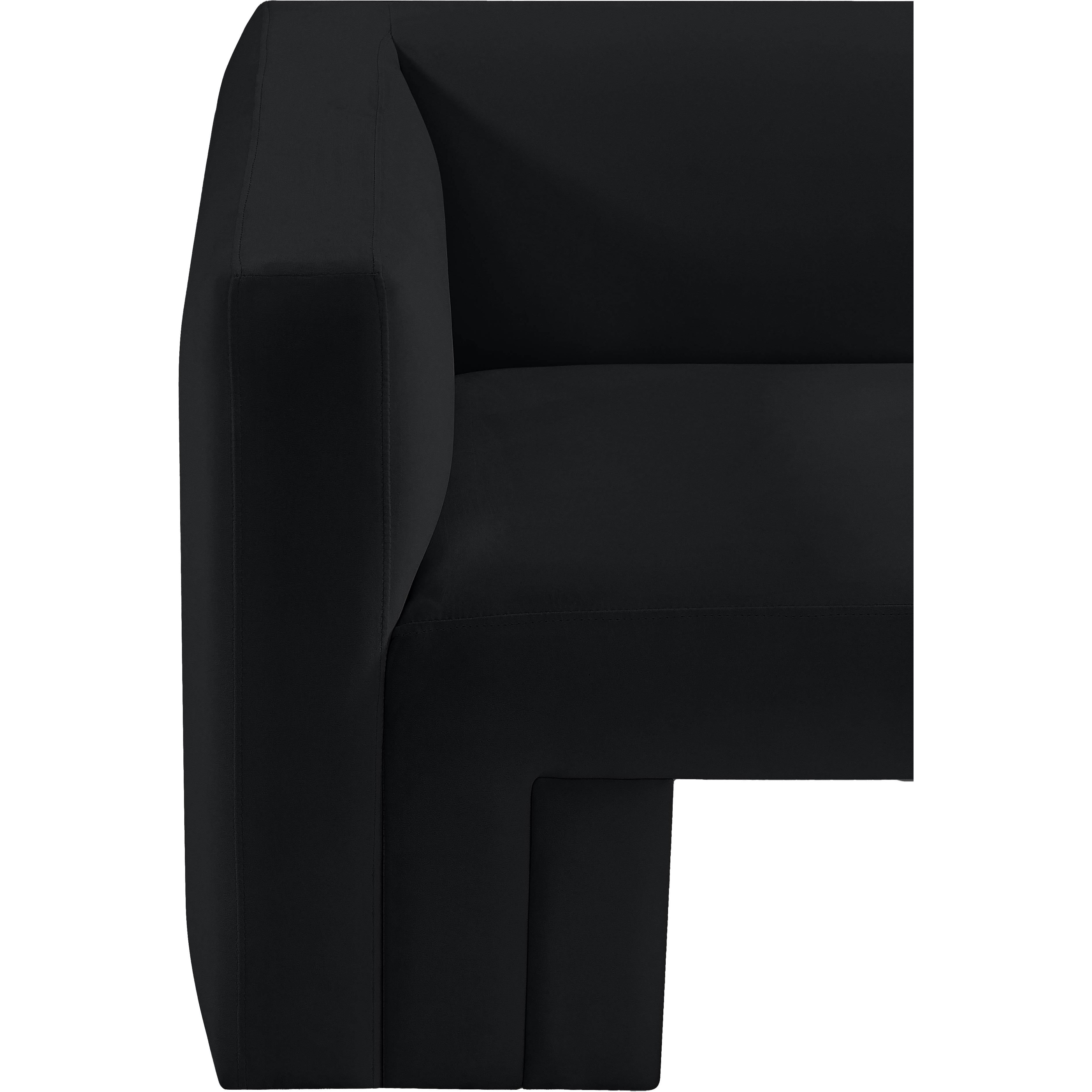 Meridian Henson Black Velvet Chair