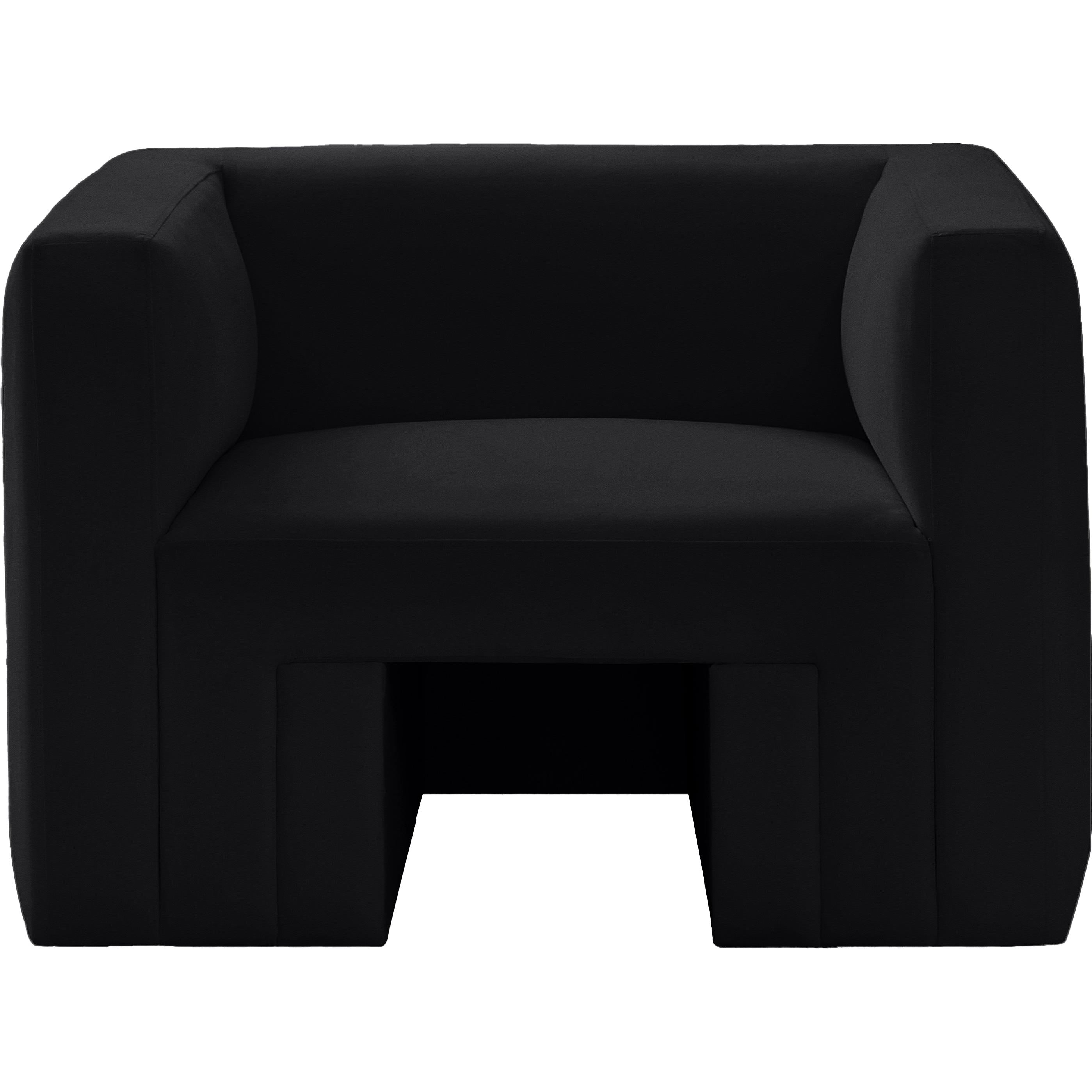 Meridian Henson Black Velvet Chair