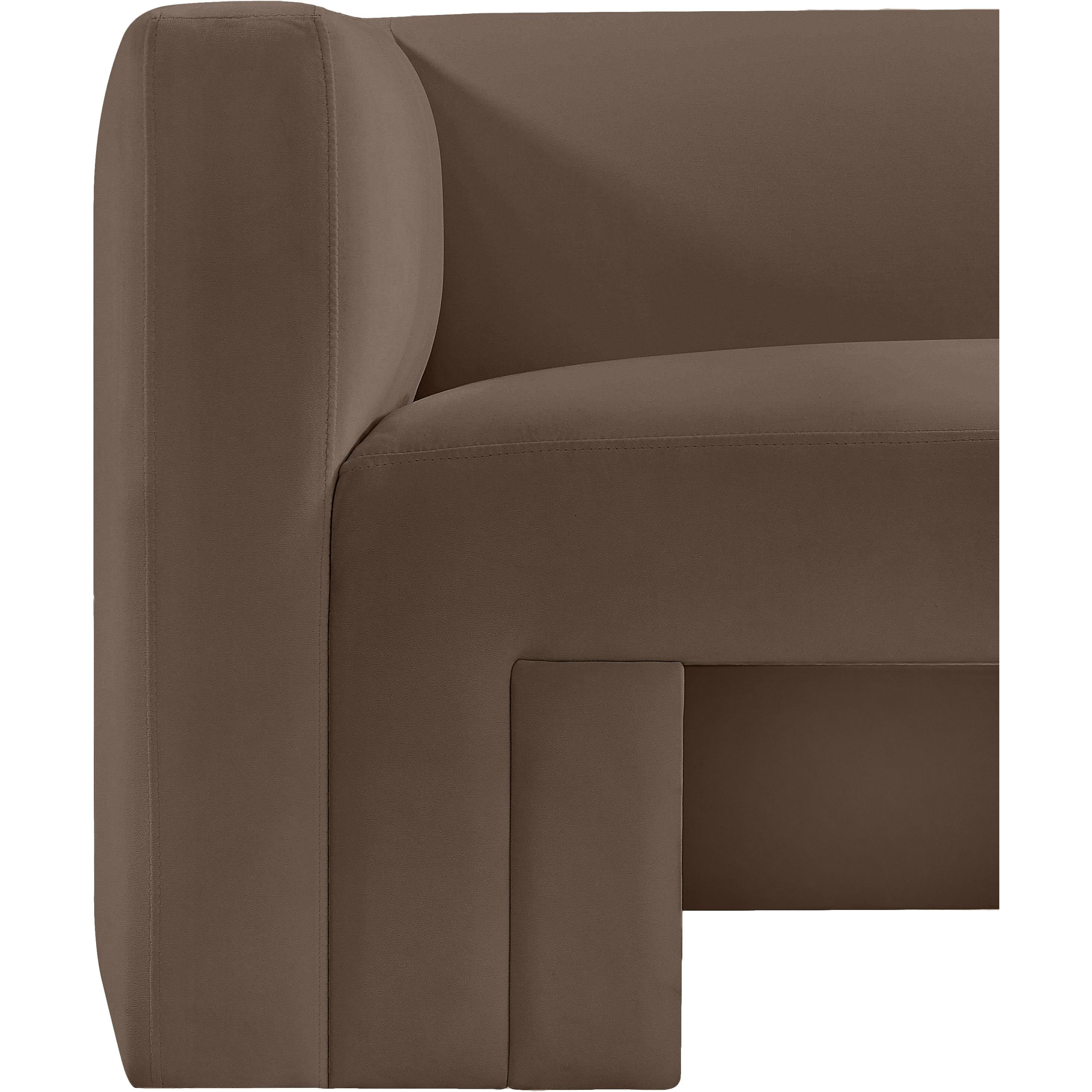 Meridian Henson Brown Velvet Chair