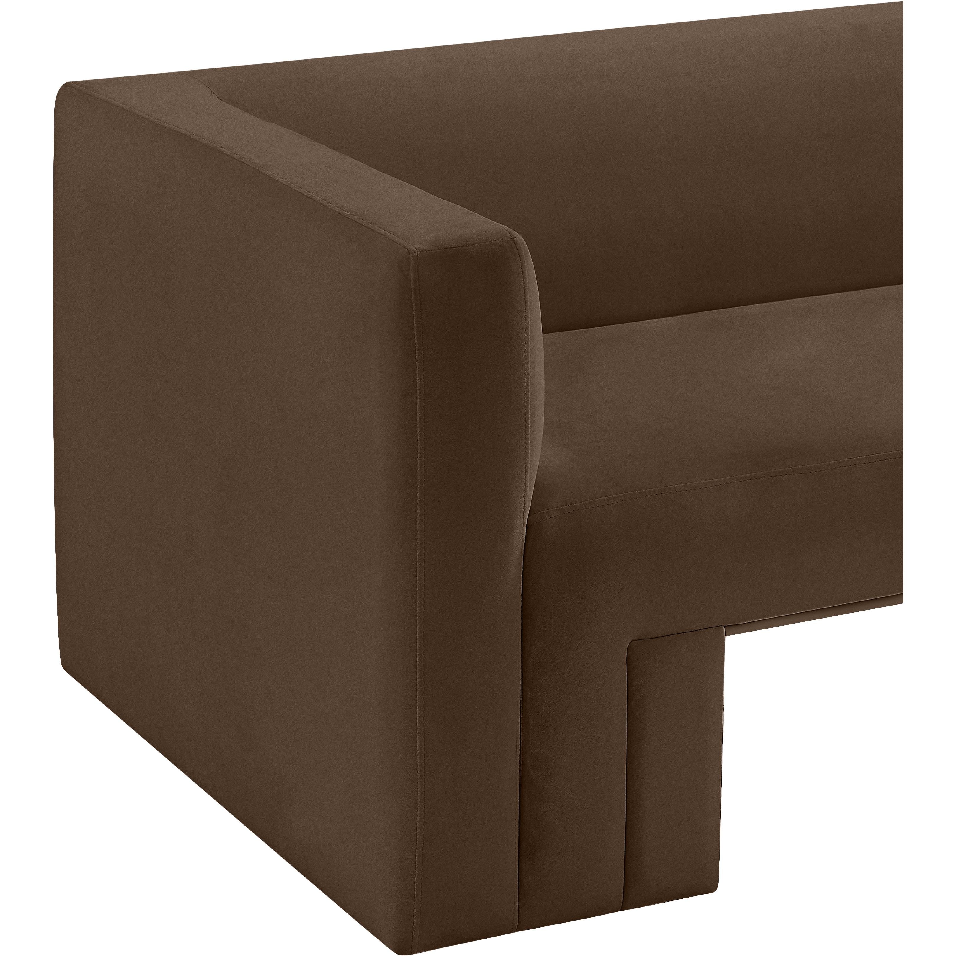 Meridian Henson Brown Velvet Chair