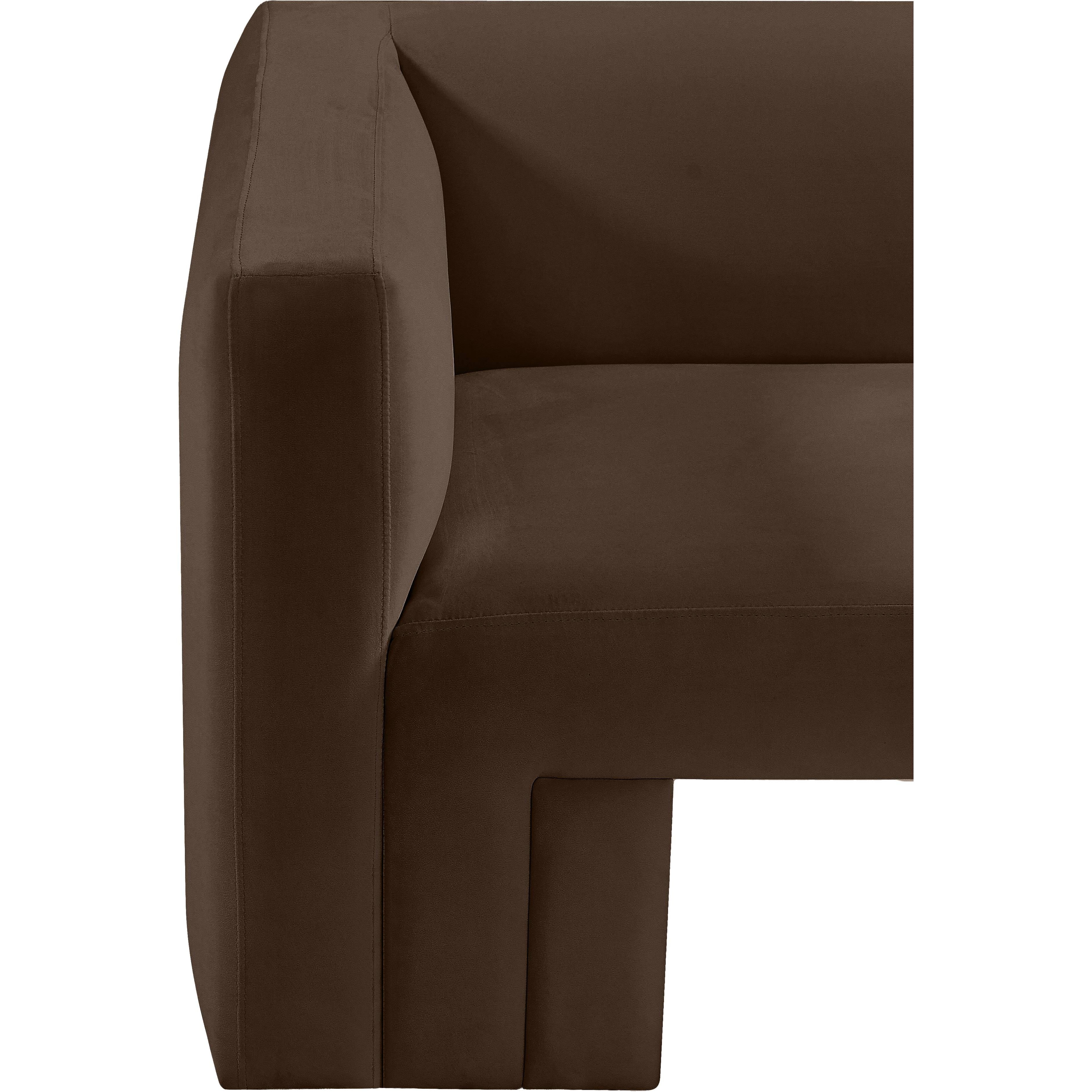 Meridian Henson Brown Velvet Chair