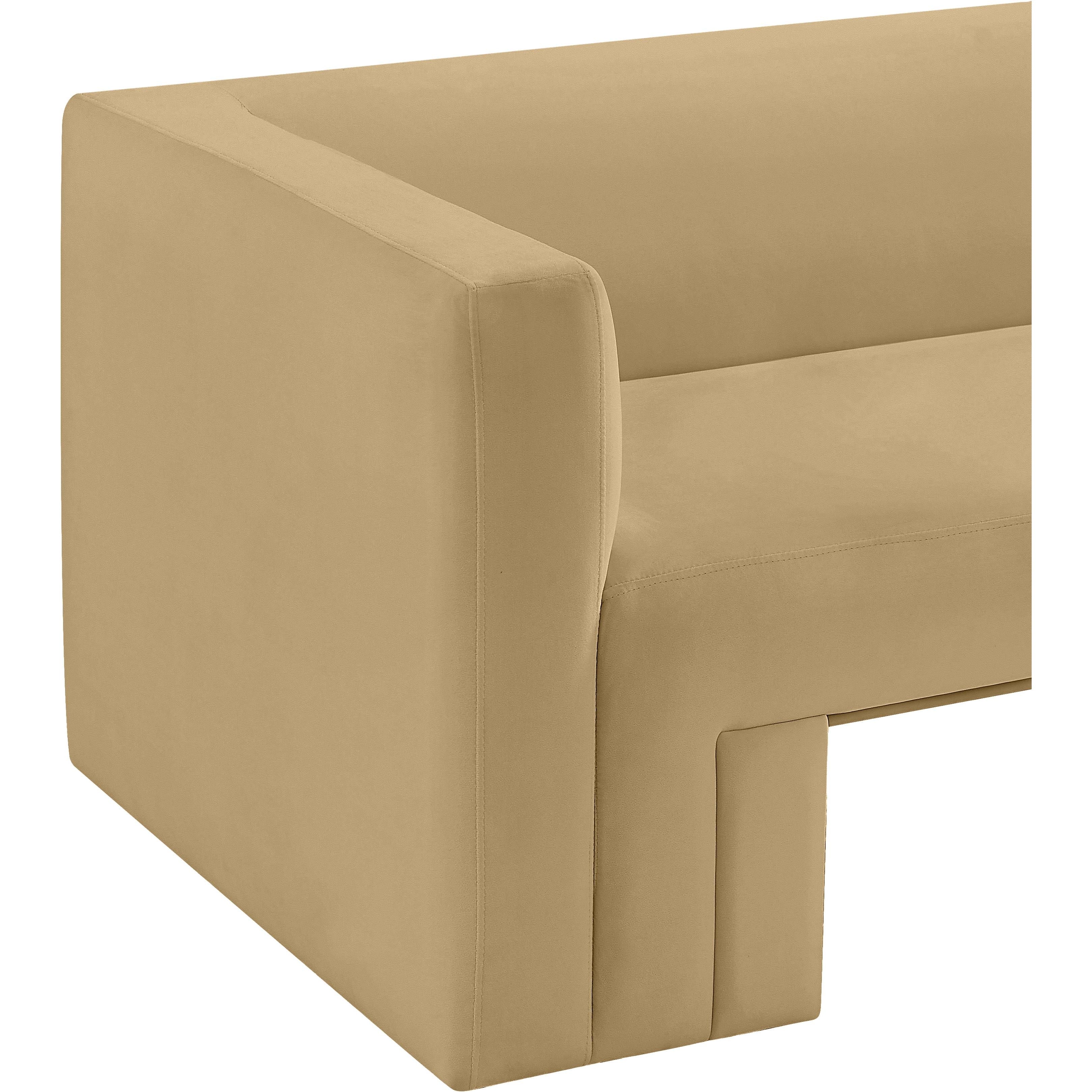 Meridian Henson Camel Velvet Chair