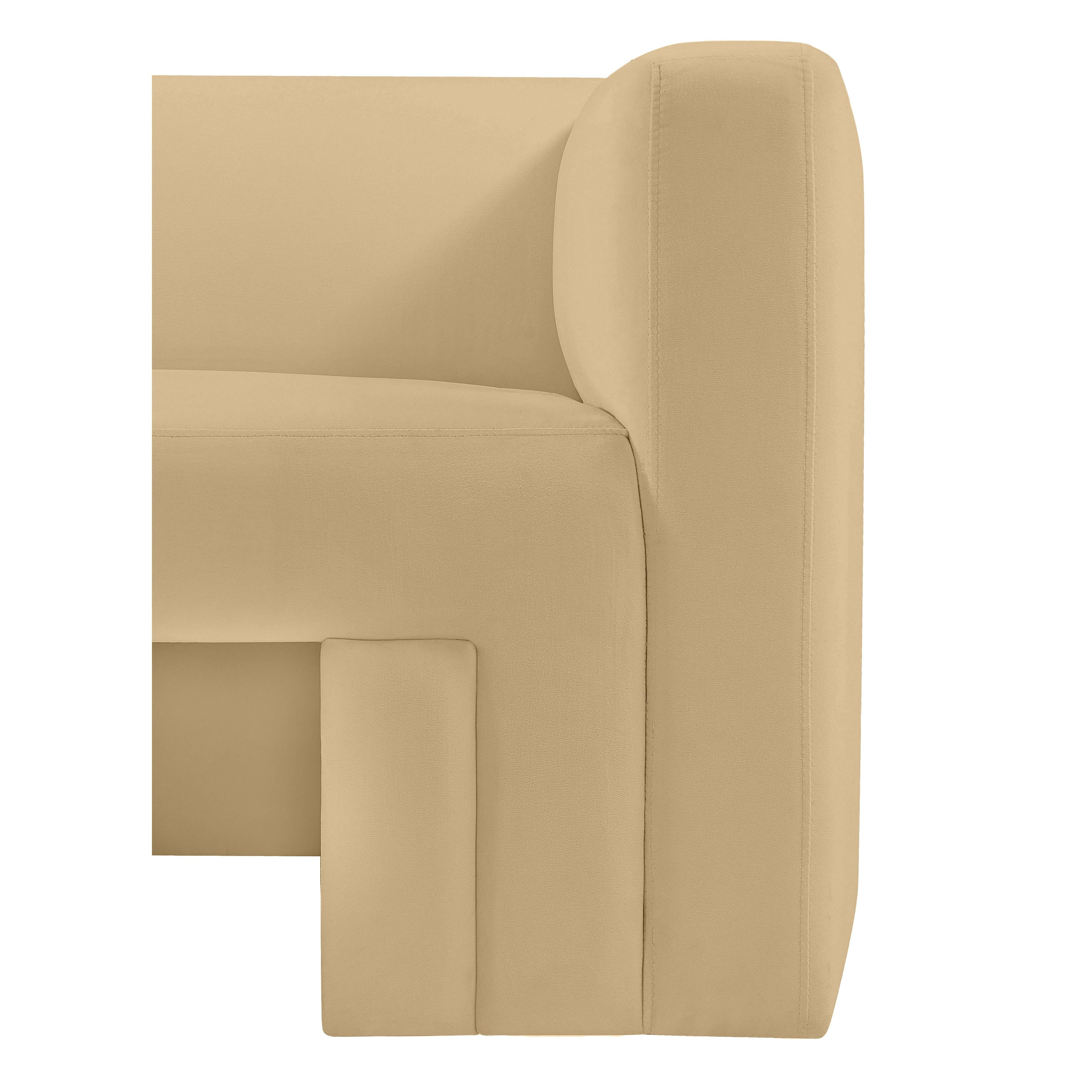 Meridian Henson Camel Velvet Chair