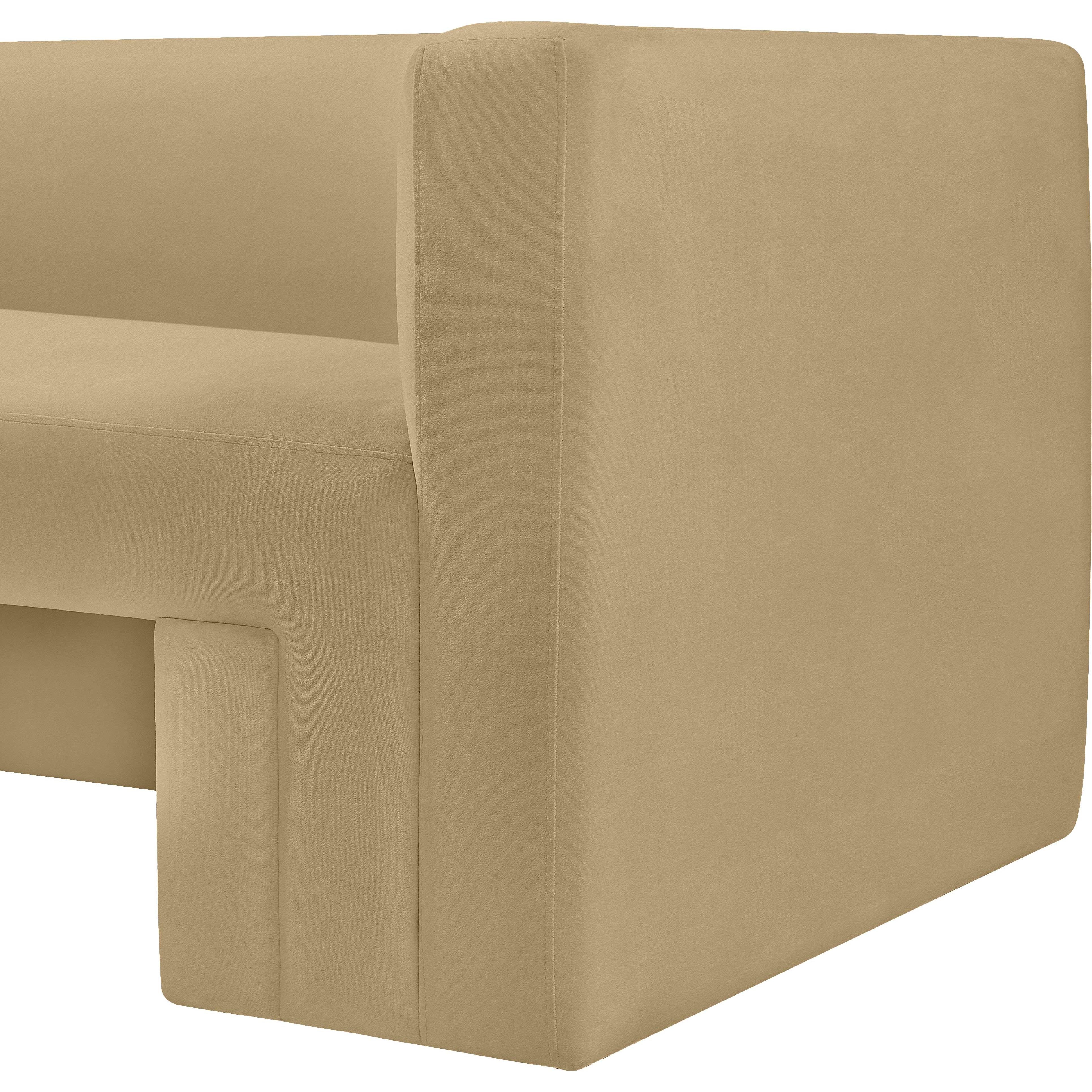 Meridian Henson Camel Velvet Chair
