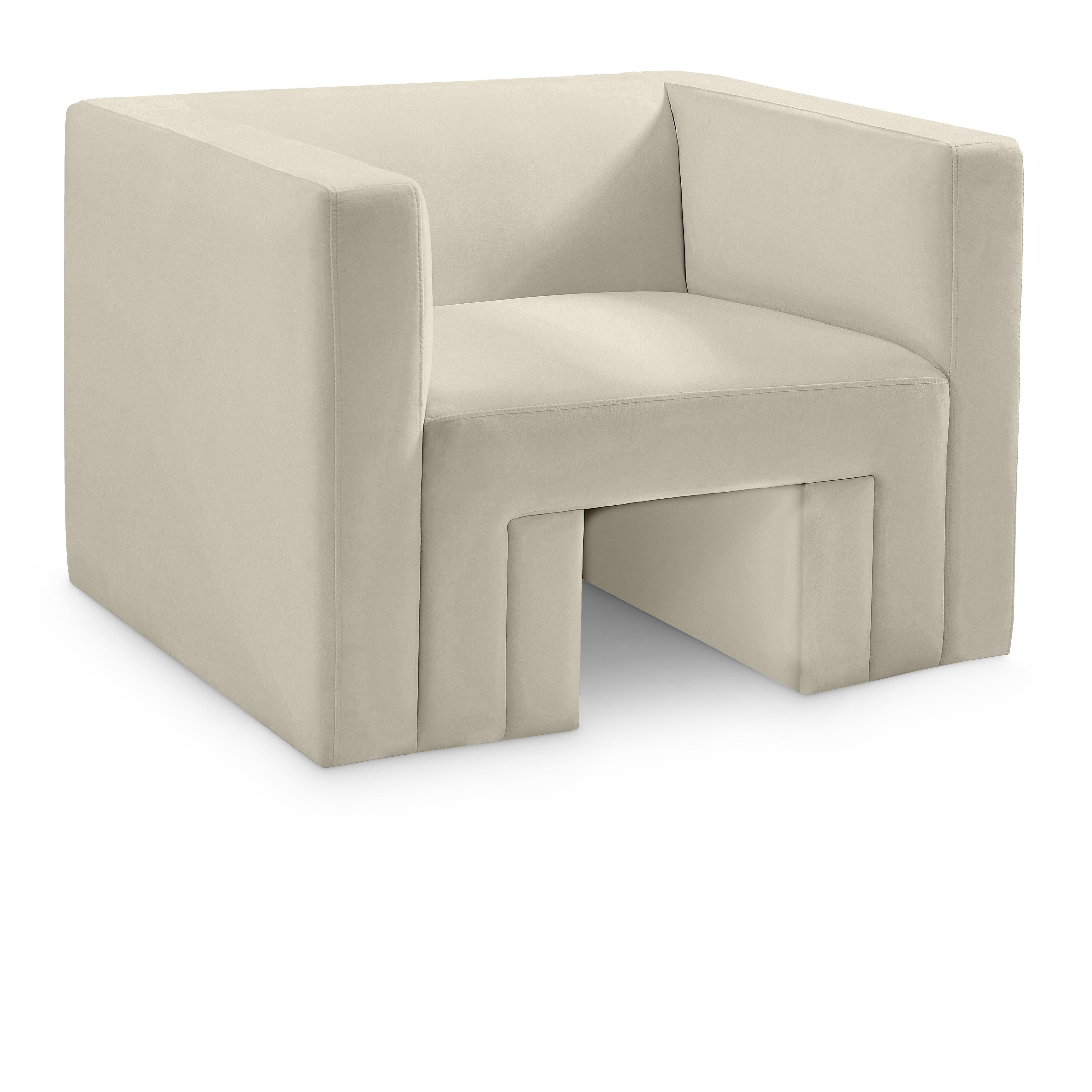 Meridian Henson Cream Velvet Chair