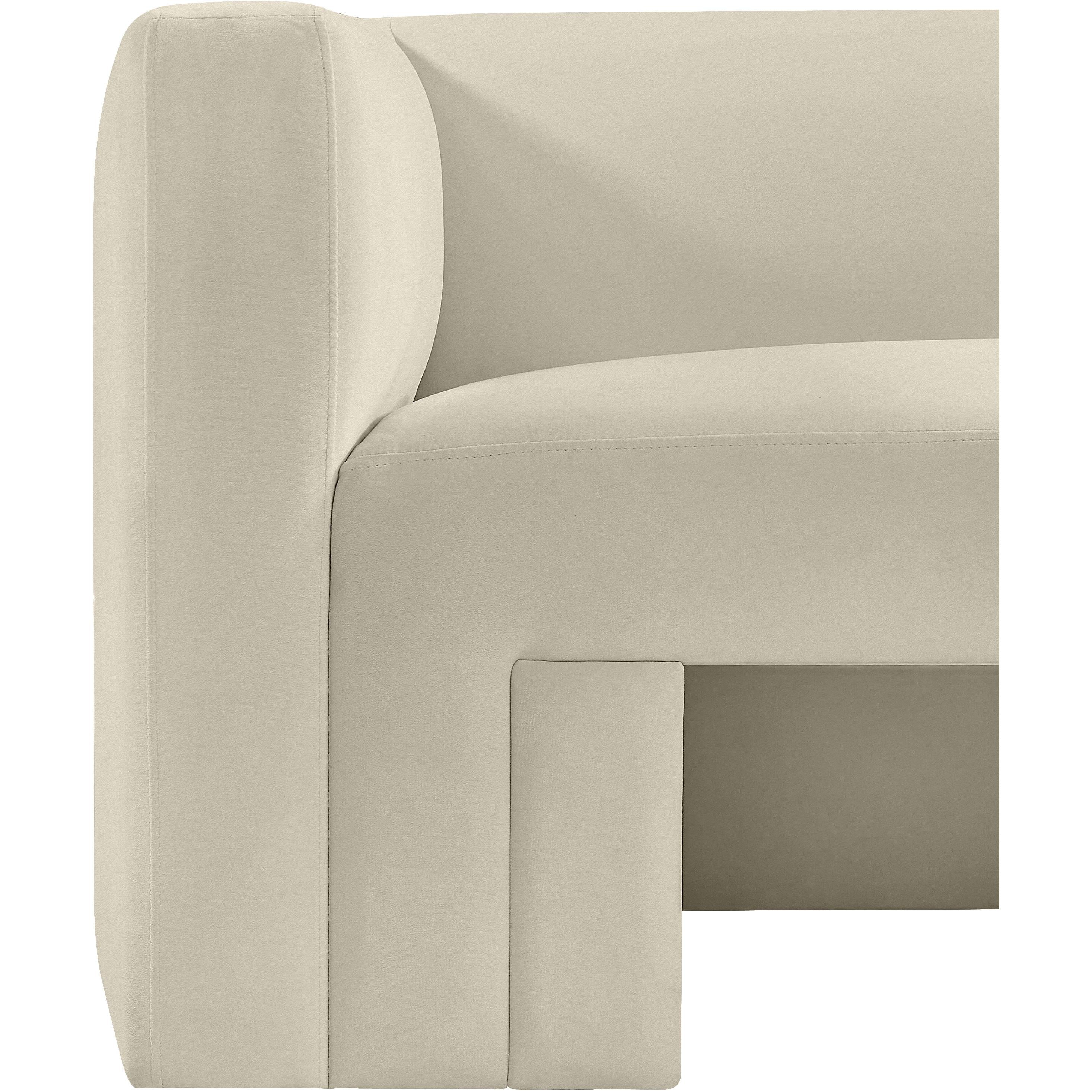 Meridian Henson Cream Velvet Chair