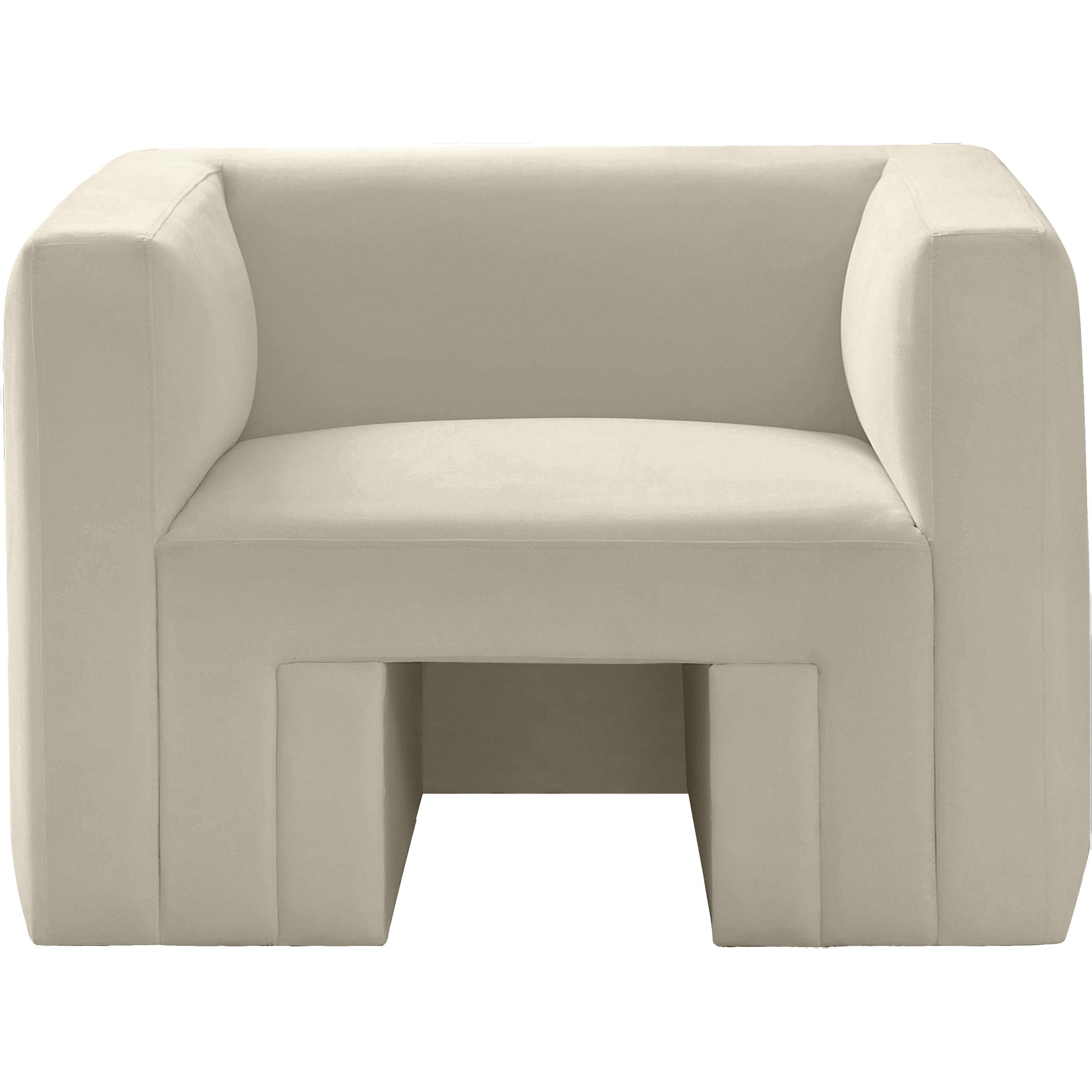 Meridian Henson Cream Velvet Chair