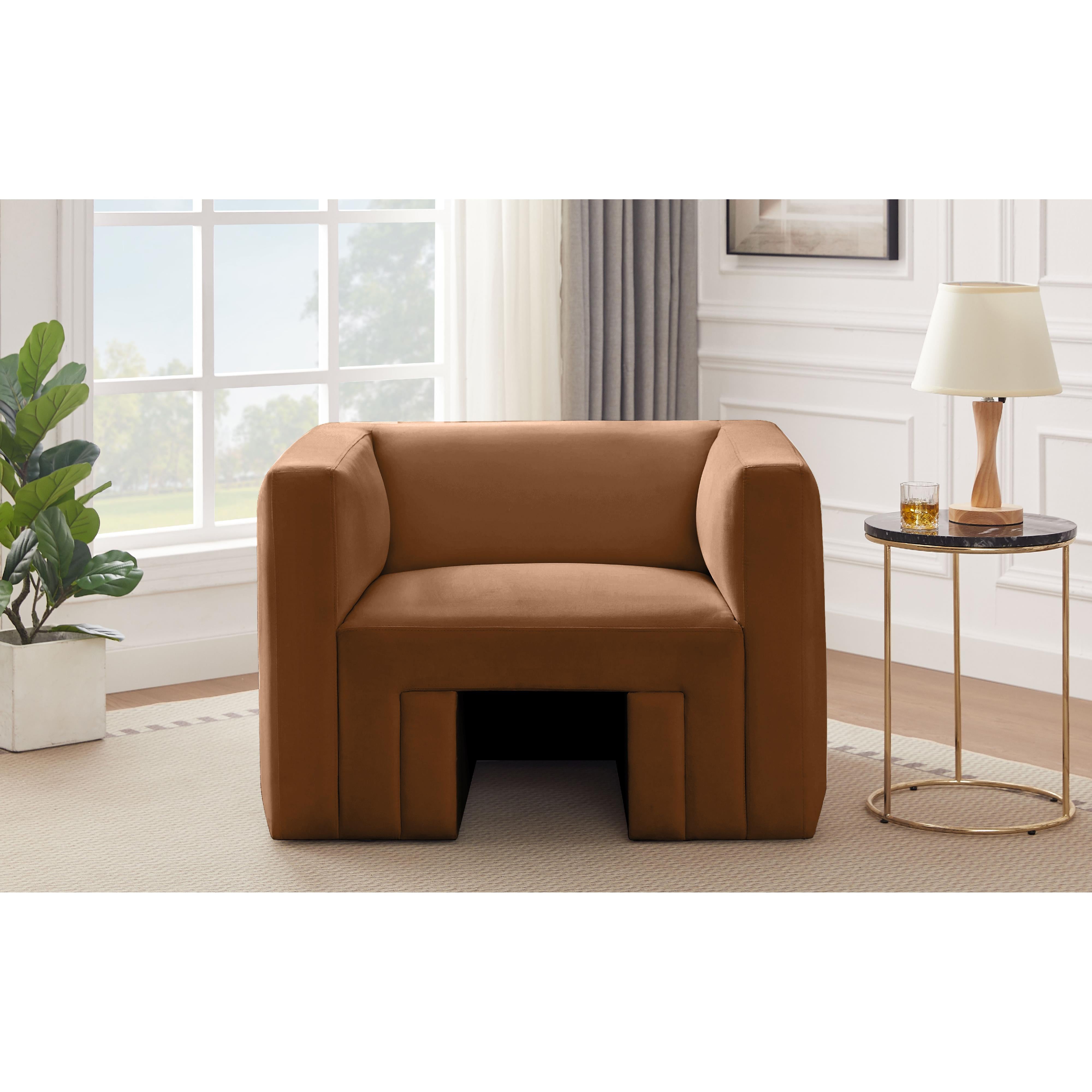 Meridian Henson Saddle Velvet Chair